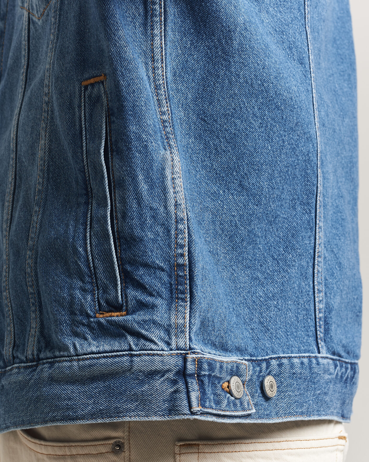 Hombres | Abrigos y chaquetas | GANT | Denim Trucker Jacket Mid Blue
