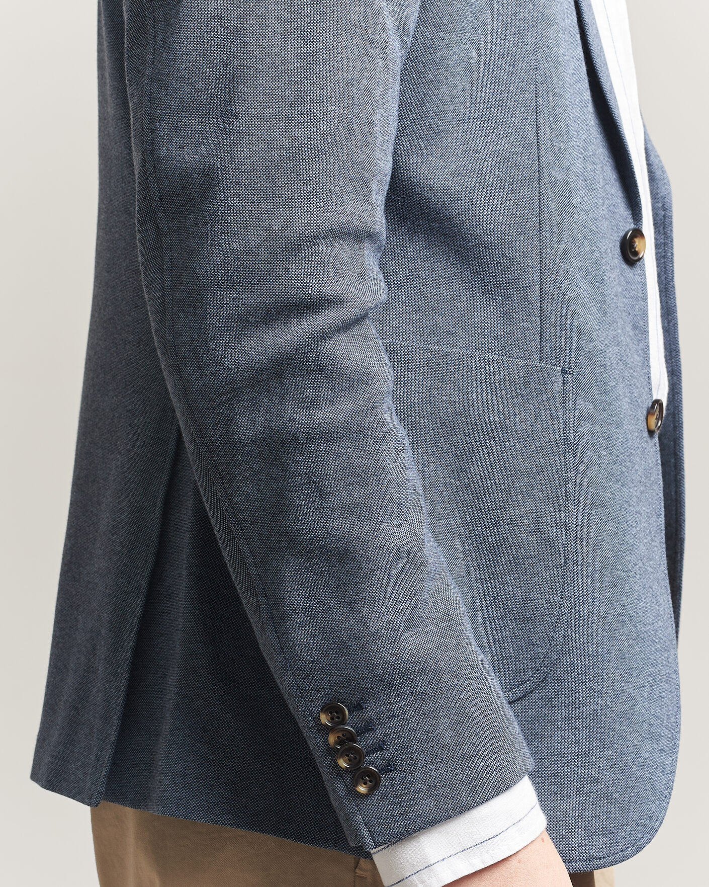 Hombres | Blazers | Gant | Two Tone Jersey Pique Blazer Salty Sea