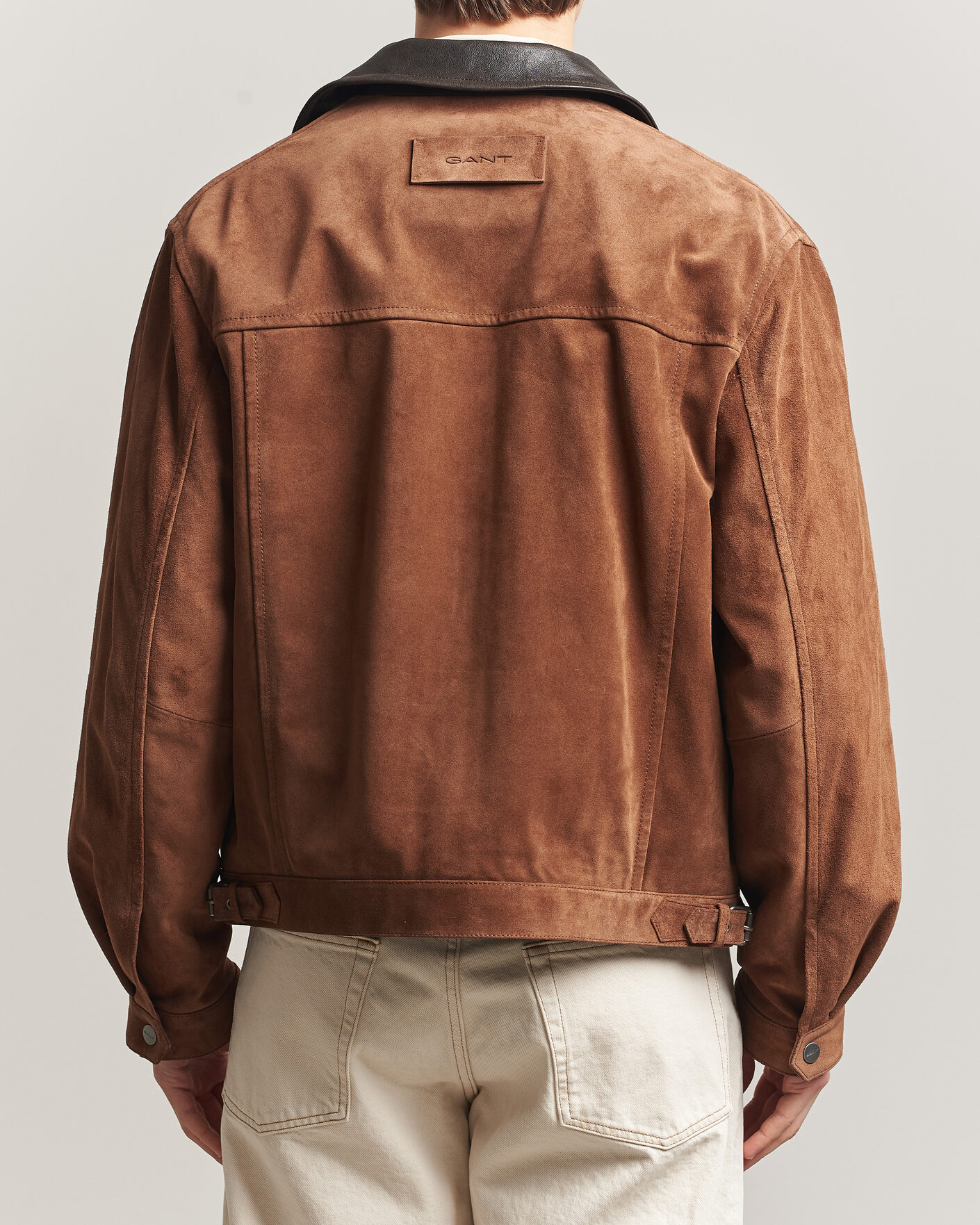 Hombres | Abrigos y chaquetas | Gant | Suede Jacket Mahogany Brown