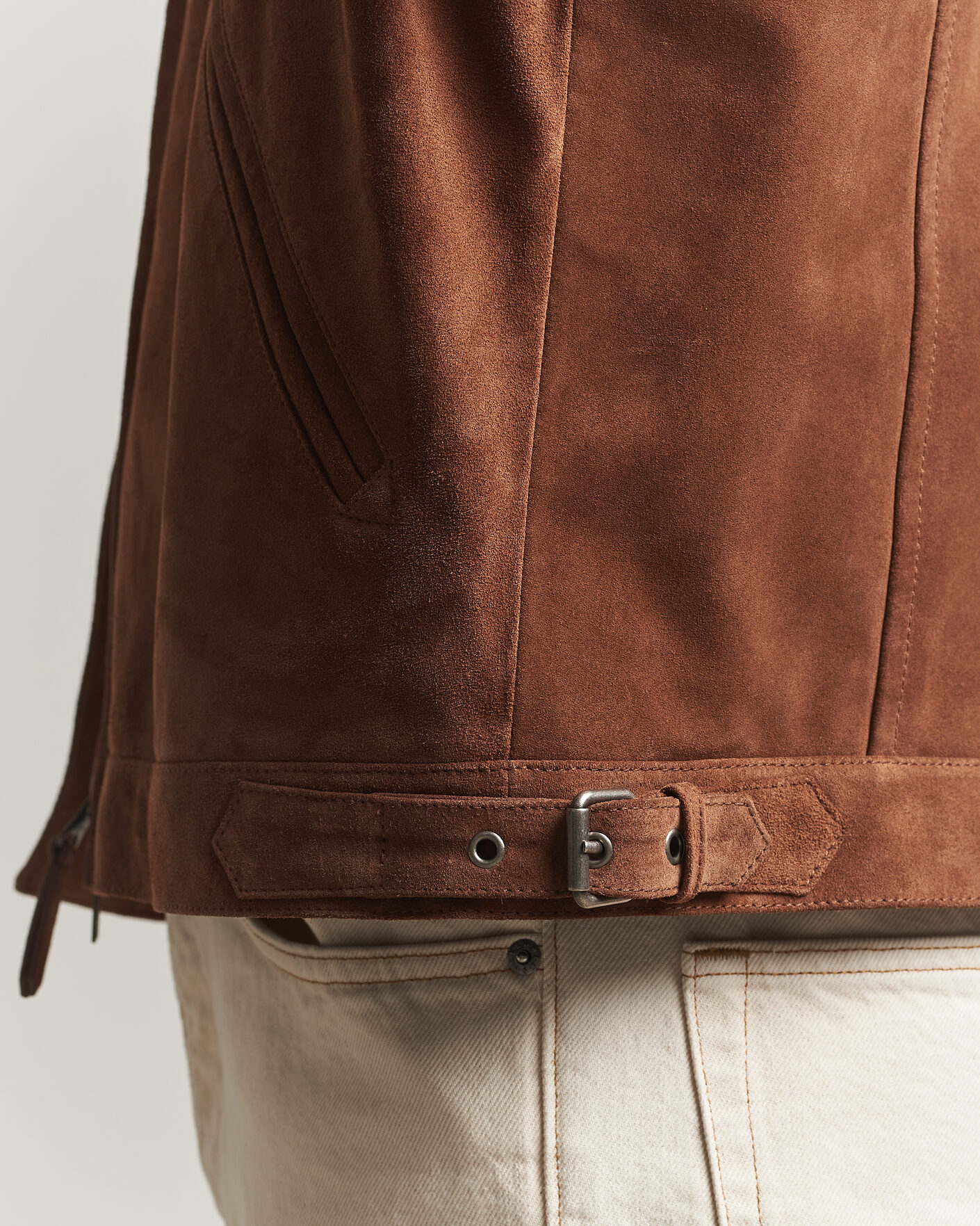 Hombres | Abrigos y chaquetas | Gant | Suede Jacket Mahogany Brown