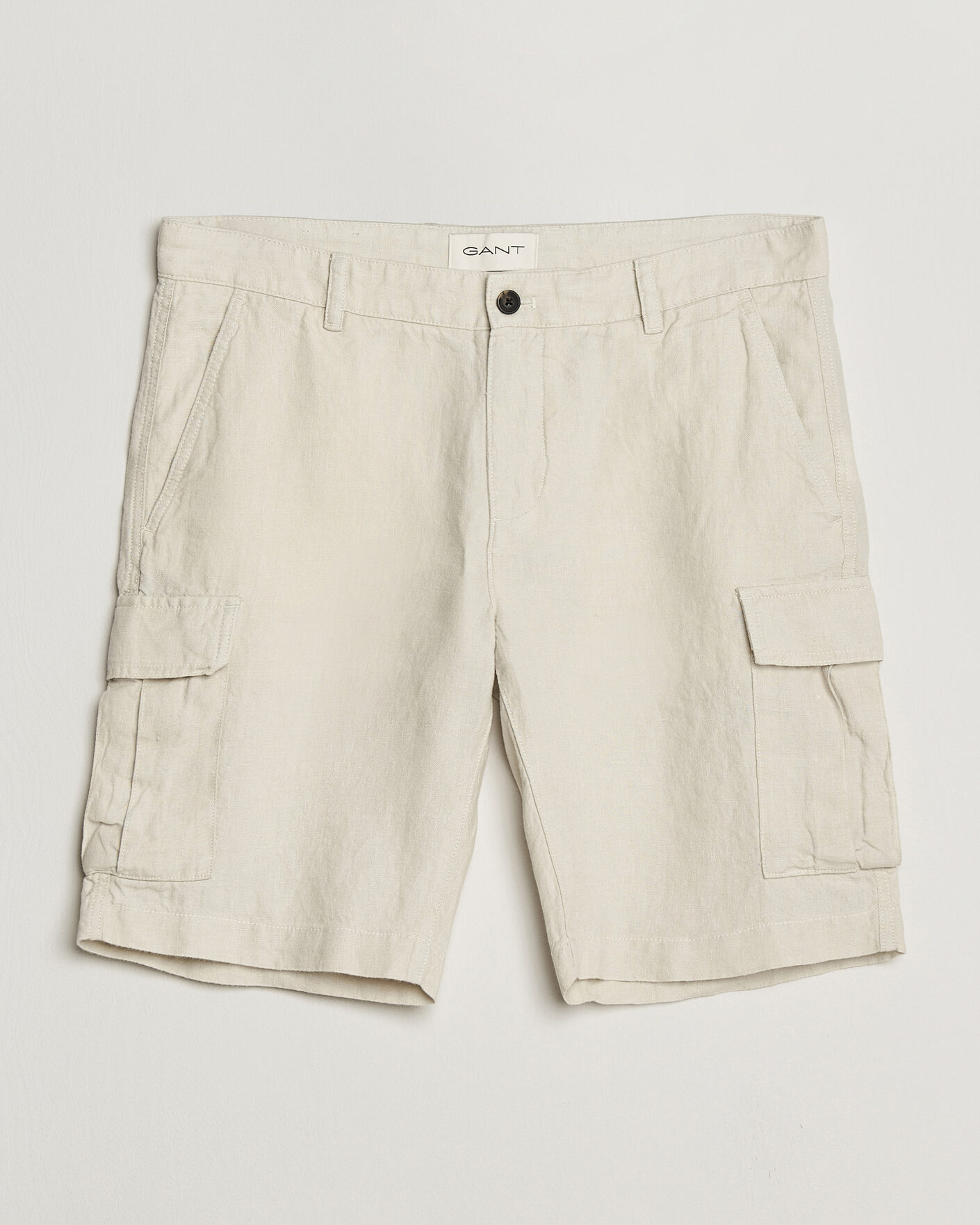 Hombres | Pantalones cortos | Gant | Regular Fit Linen Cargo Shorts Sand
