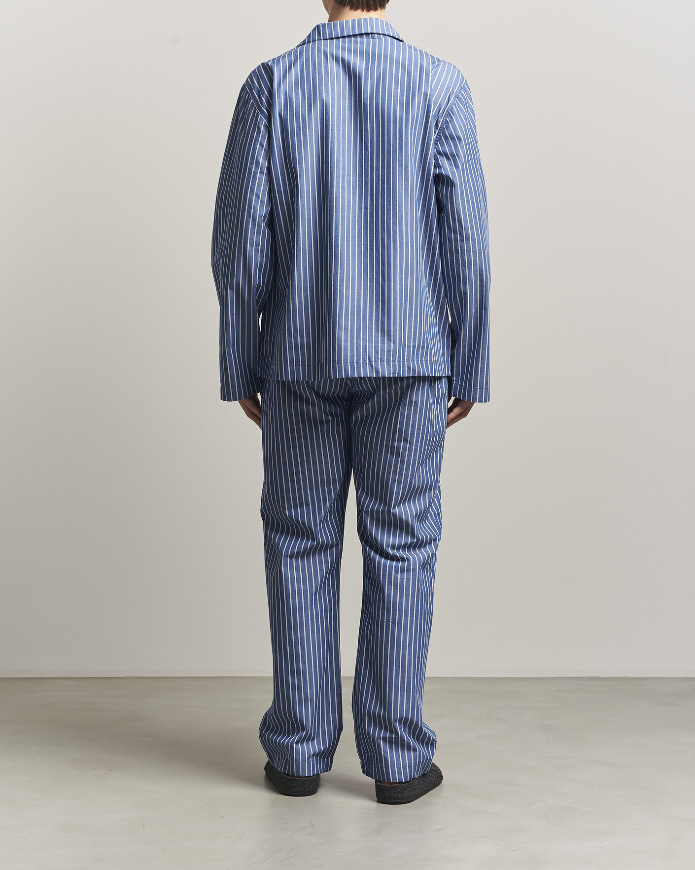 Hombres | Pijamas y batas | GANT | Striped Poplin Pyjama Set Deep Cobalt