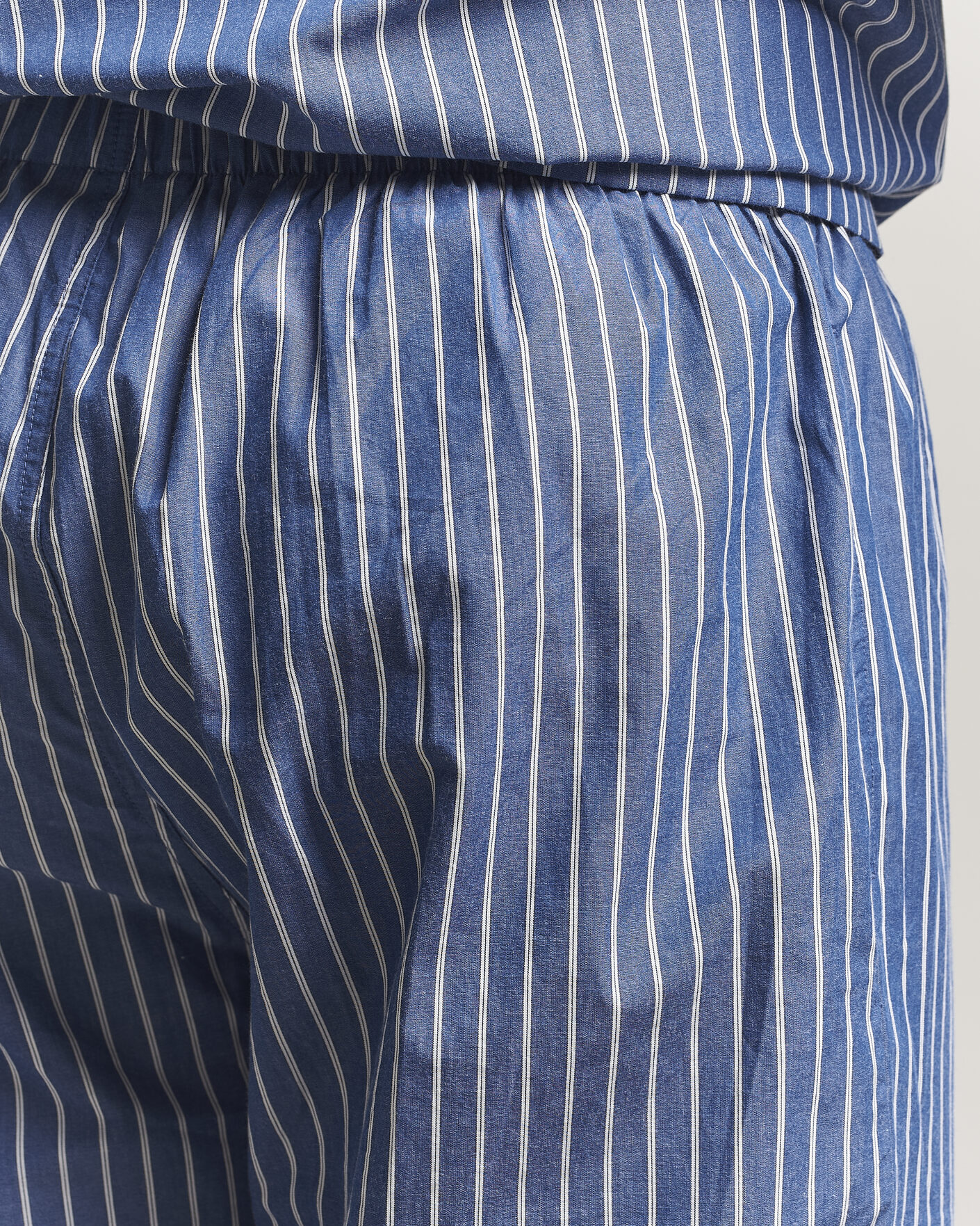 Hombres | Pijamas y batas | Gant | Striped Poplin Pyjama Set Deep Cobalt