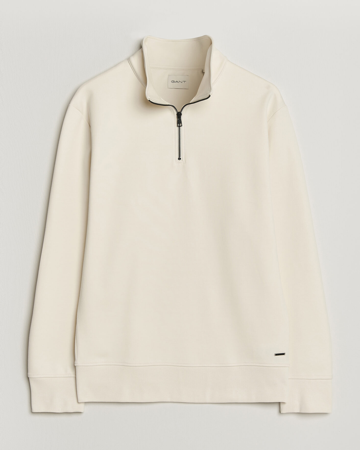 Hombres | Jerséis y prendas de punto | GANT | Interlock Half Zip Creamed White