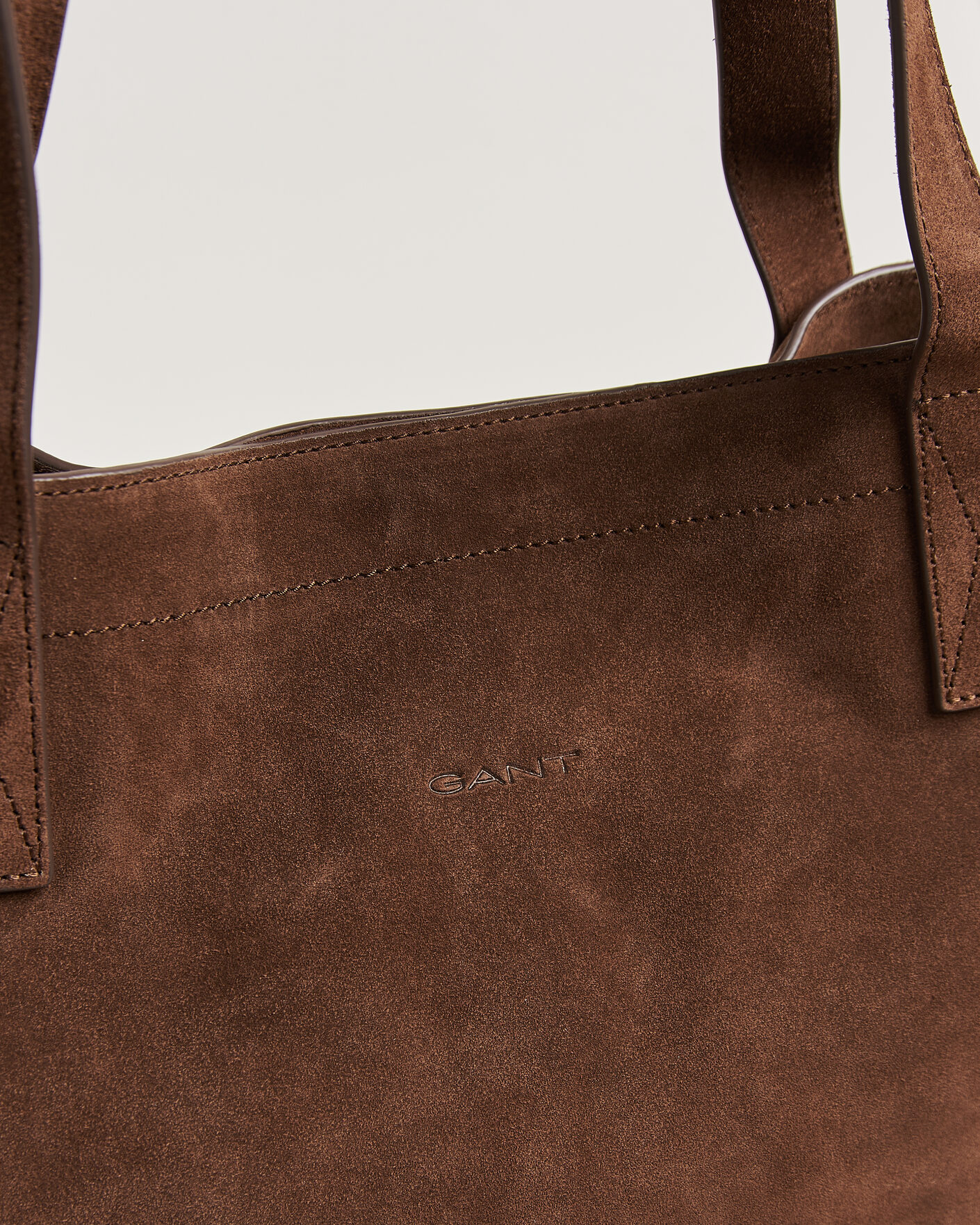 Hombres | Bolsos | GANT | Suede Tote Bag Mahogany Brown