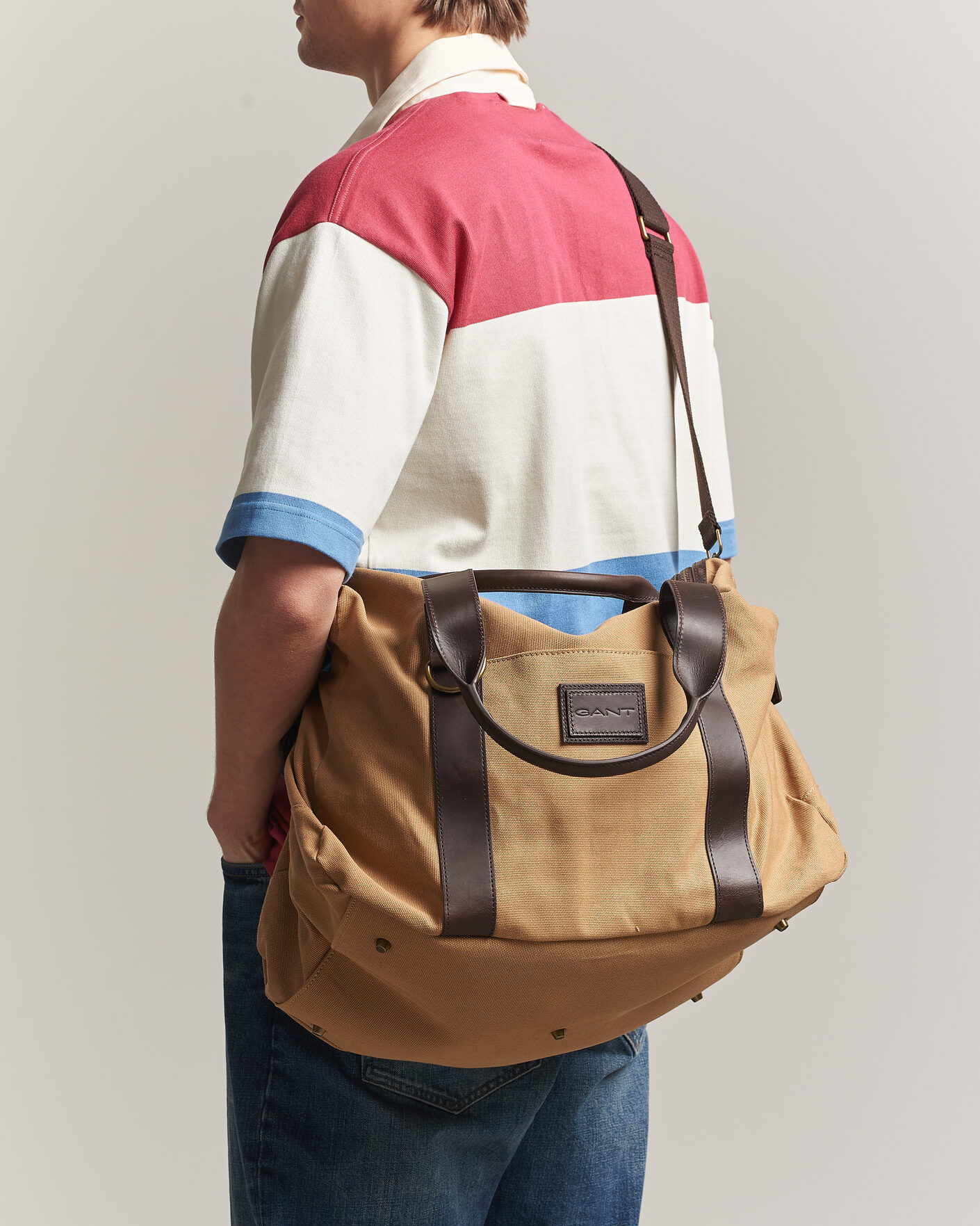 Hombres | Bolsos | Gant | Washed Canvas Duffle Bag Warm Khaki