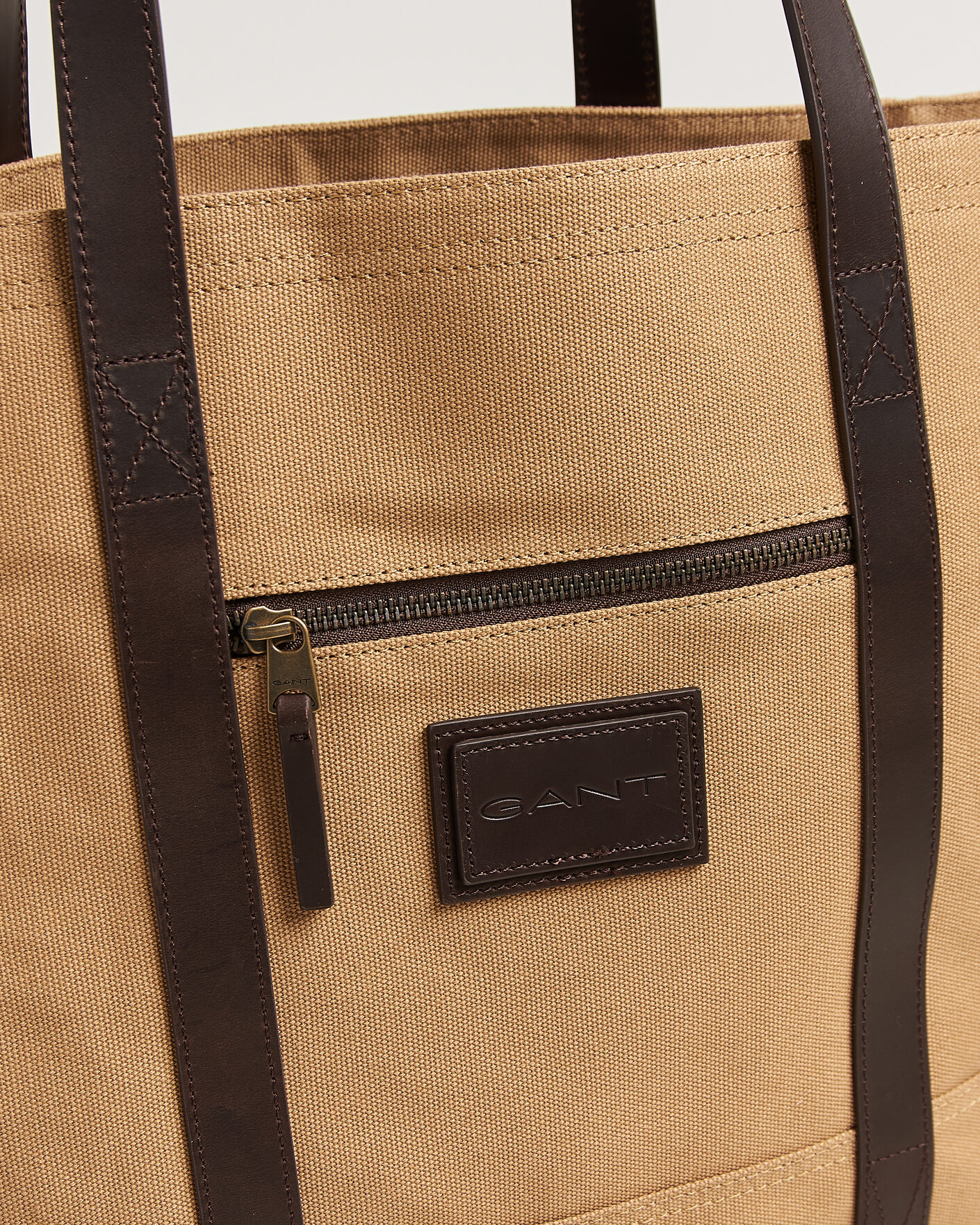 Hombres | Bolsos | GANT | Washed Canvas Tote Bag Warm Khaki