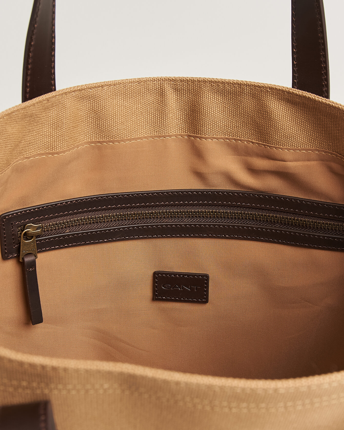Hombres | Bolsos | GANT | Washed Canvas Tote Bag Warm Khaki