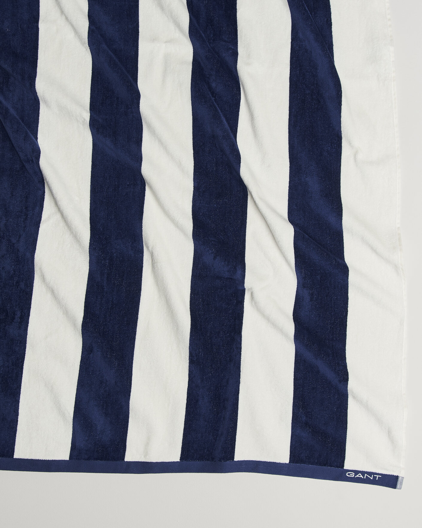 Hombres | Telas | GANT | Striped Beach Towel Vintage Blue