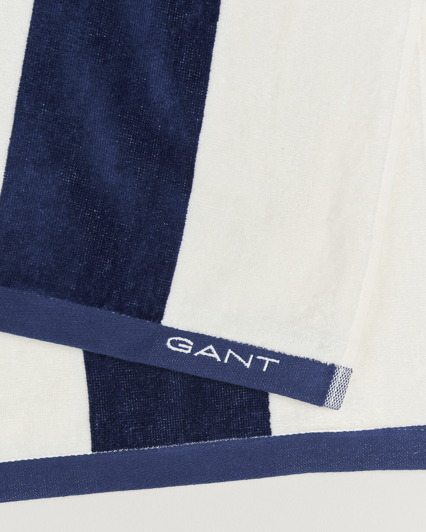 Hombres | Telas | Gant | Striped Beach Towel Vintage Blue