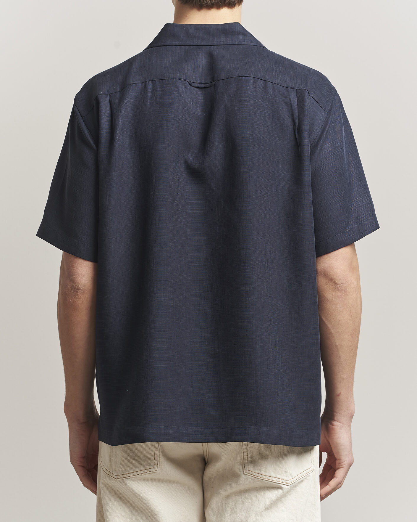 Hombres | Camisas | Gant | Regular Fit Lyocell Resort Shirt Evening Blue