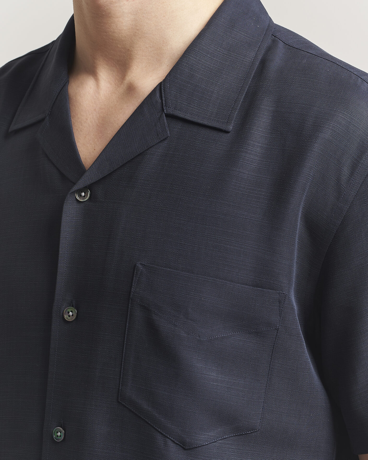 Hombres | Camisas | Gant | Regular Fit Lyocell Resort Shirt Evening Blue