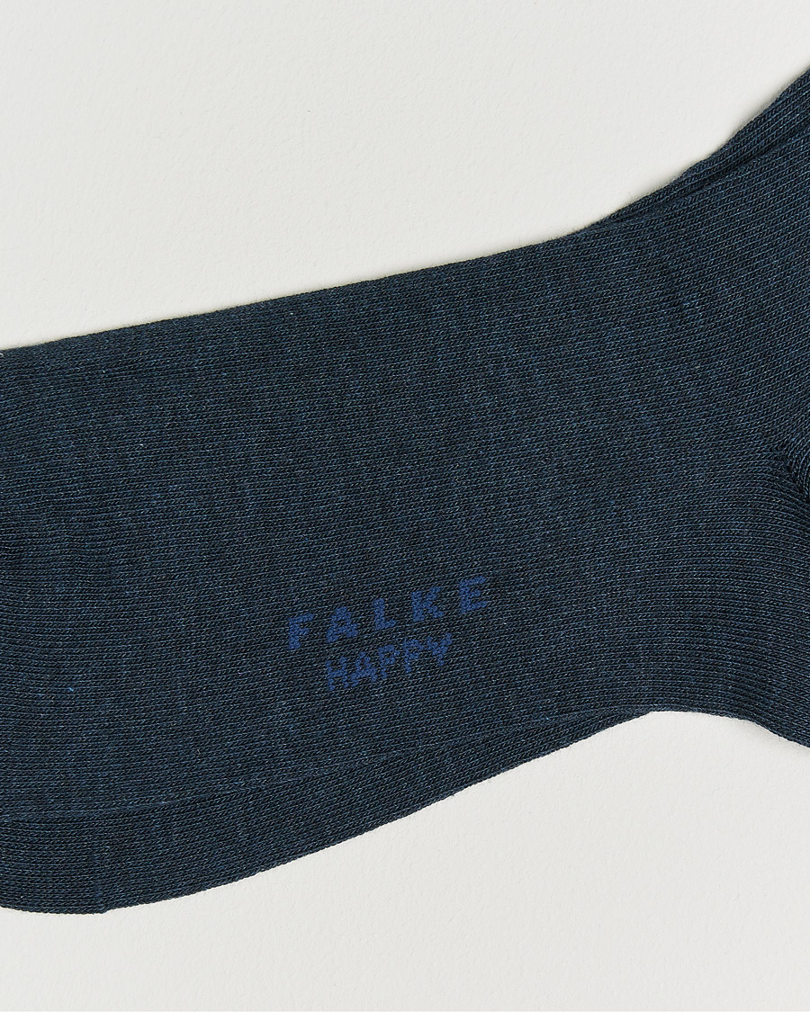 Hombres | Ropa interior y calcetines | Falke | Happy 2-Pack Cotton Socks Navy Melange