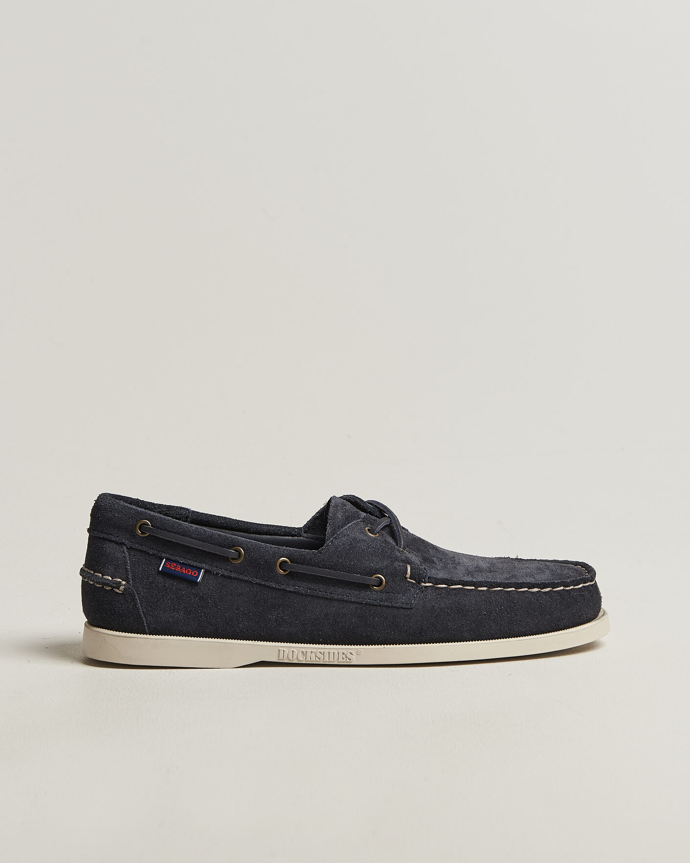 Hombres | Zapatos náuticos | Sebago | Docksides Suede Boat Shoe Blue Navy