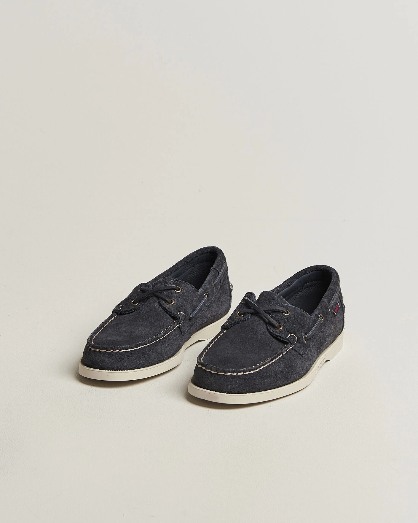 Hombres | Zapatos náuticos | Sebago | Docksides Suede Boat Shoe Blue Navy
