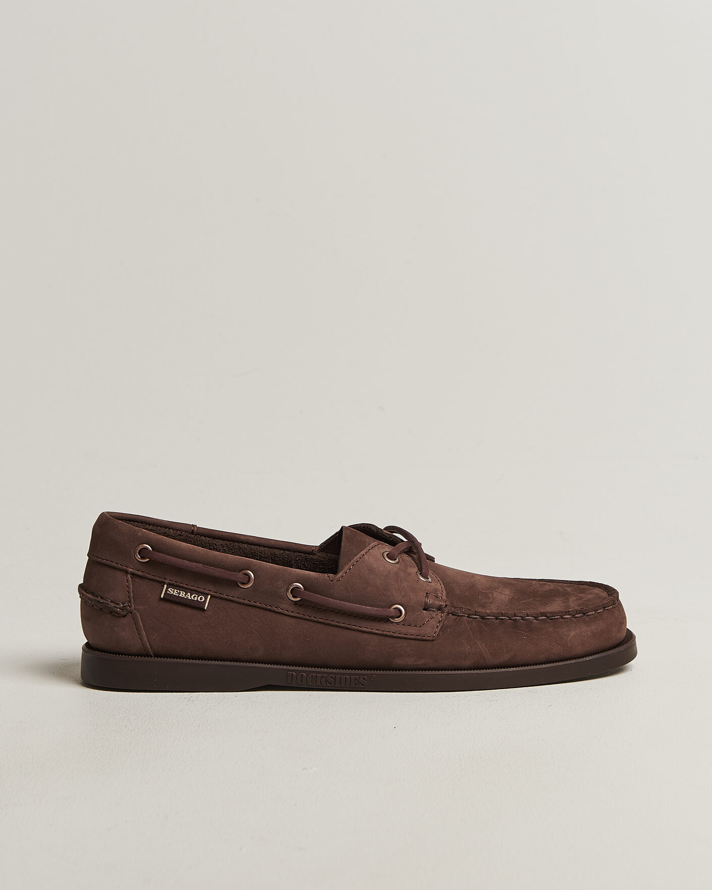 Hombres | Zapatos náuticos | Sebago | Docksides Portland Nubuck Boat Shoe Brown Taupe