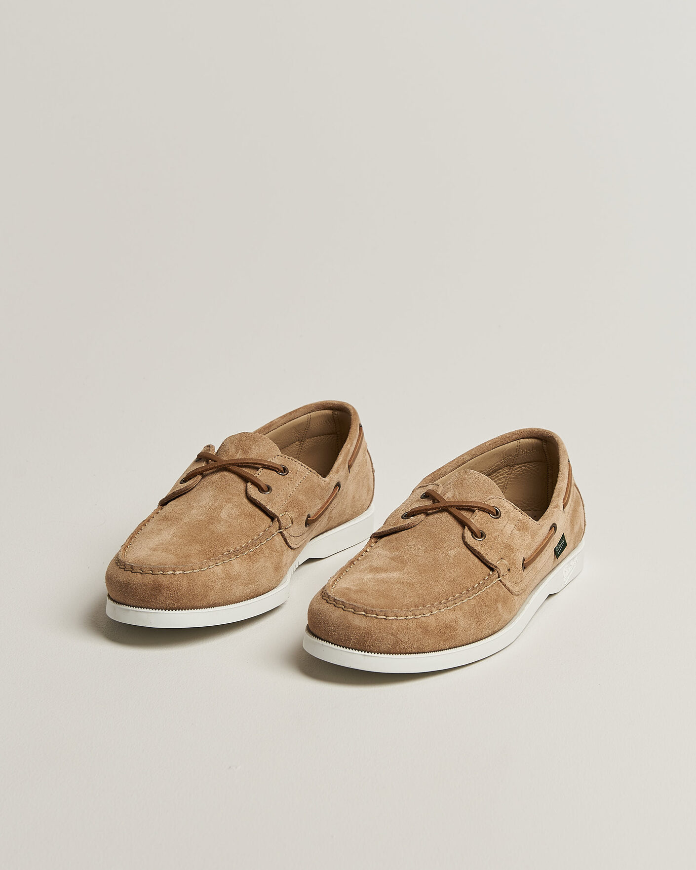 Hombres | Zapatos náuticos | Paraboot | Barth Boat Shoe Beige Suede