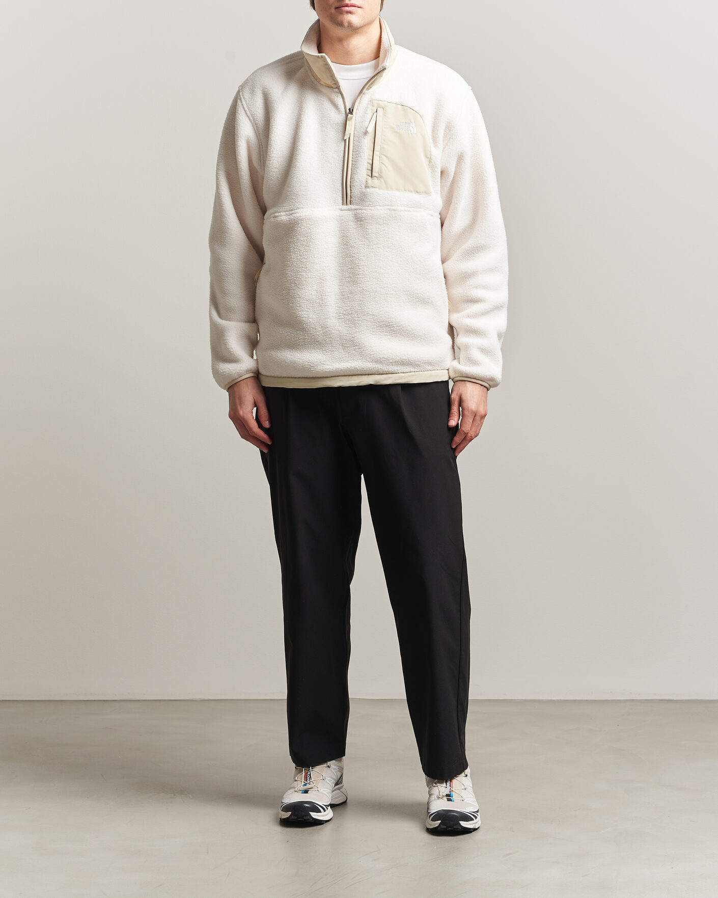Hombres | Jerséis y prendas de punto | The North Face | Yumiori Fleece Half Zip White Dune