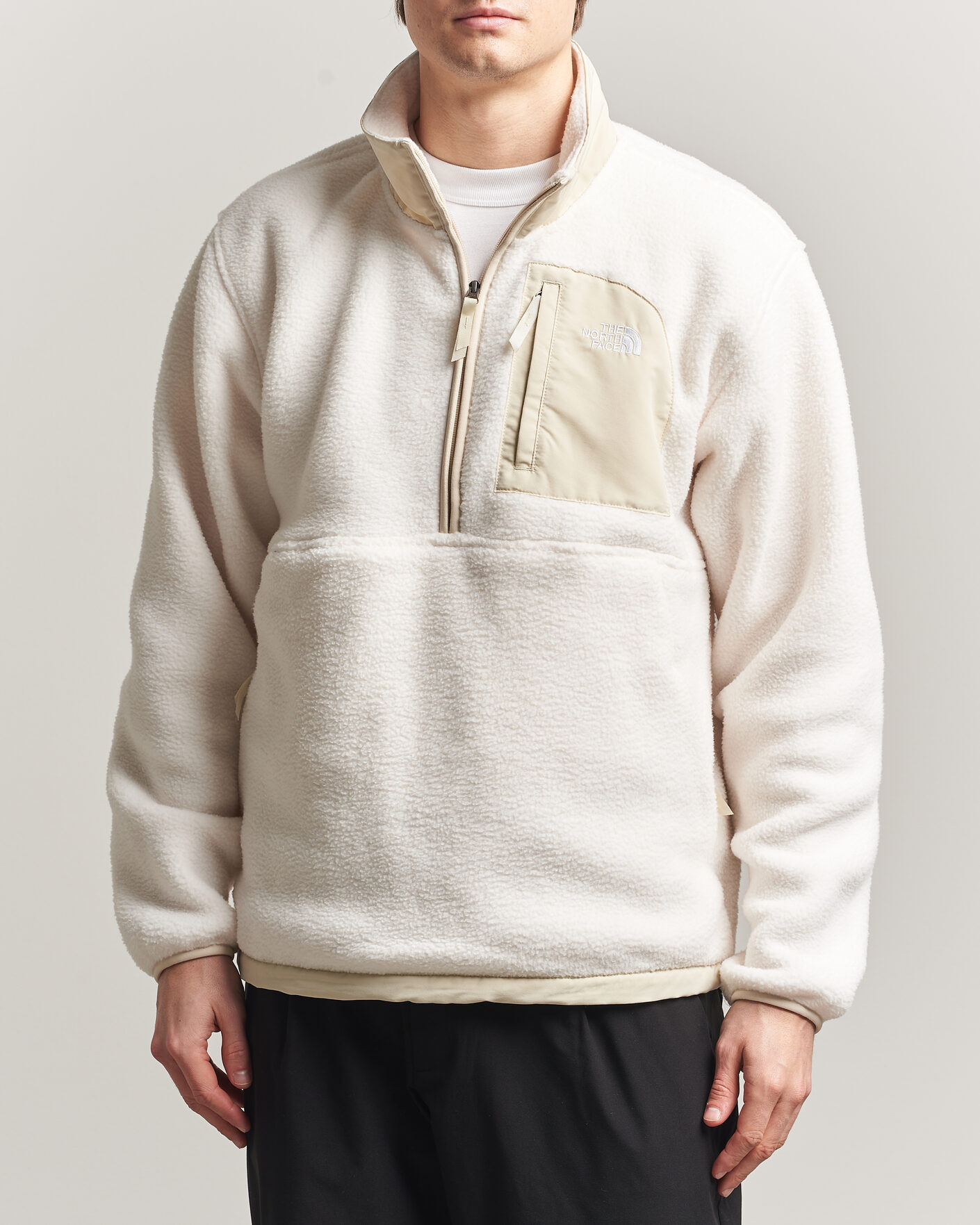Hombres | Jerséis y prendas de punto | The North Face | Yumiori Fleece Half Zip White Dune