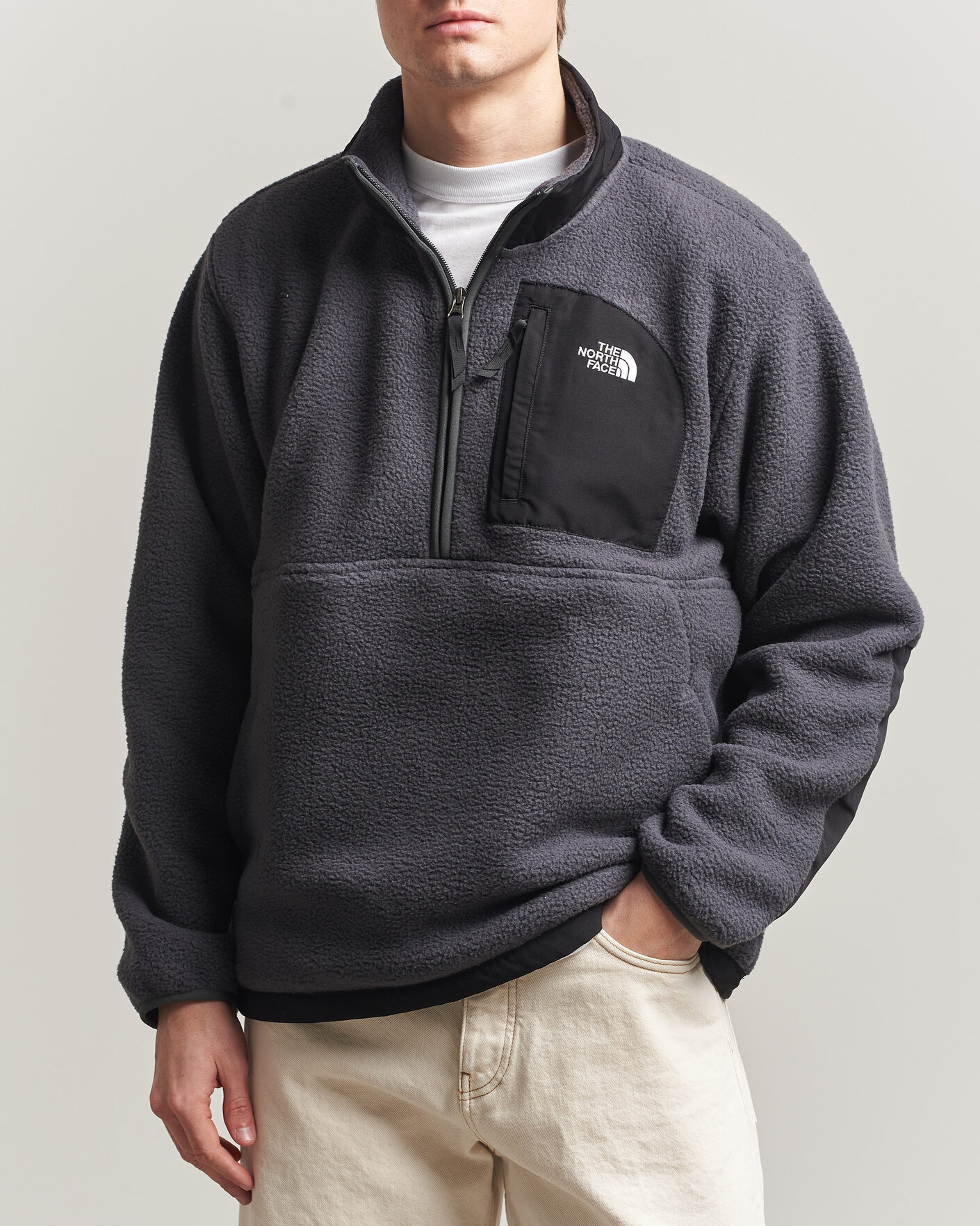 Hombres | Jerséis y prendas de punto | The North Face | Yumiori Fleece Half Zip Asphalt Grey