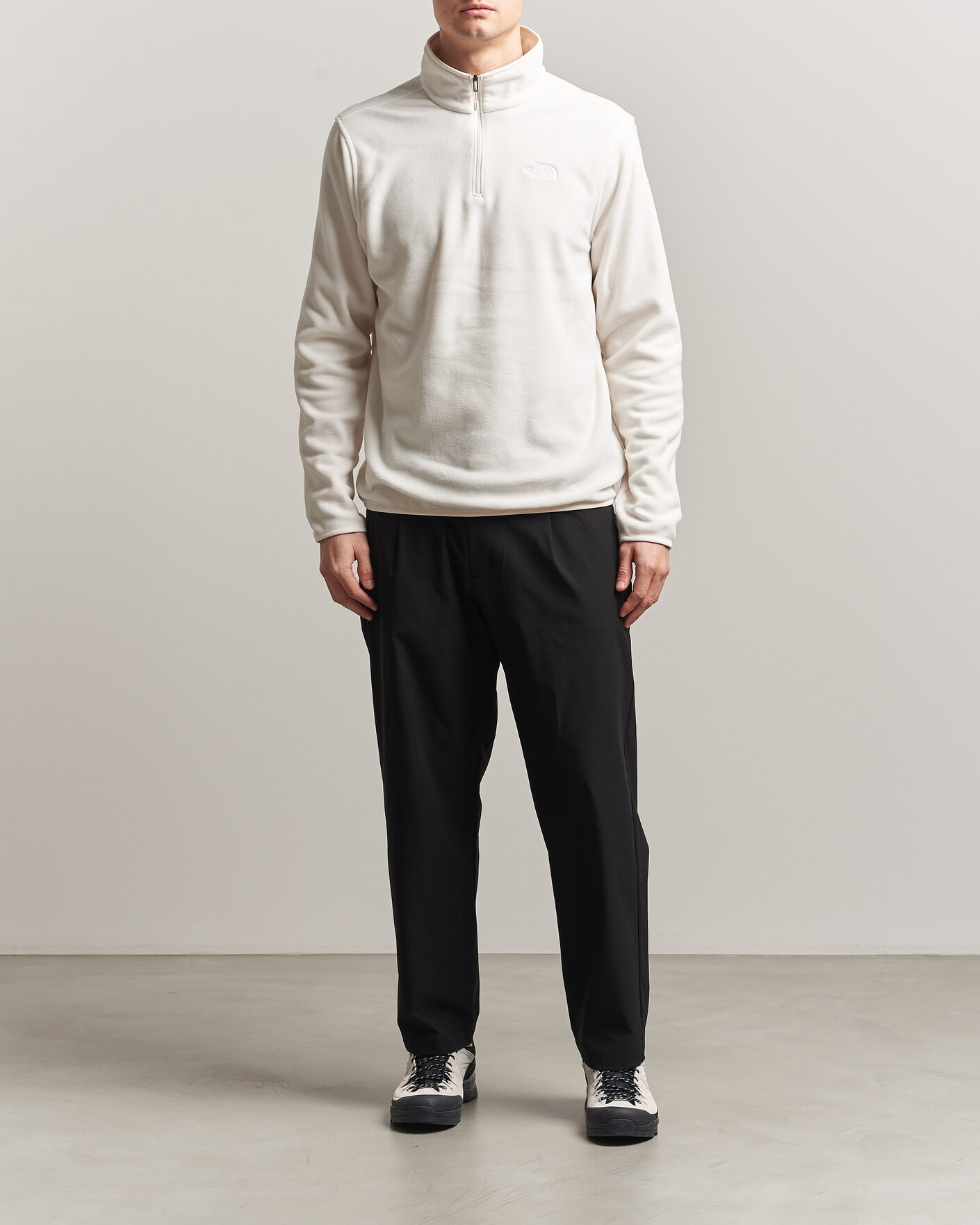 Hombres | Jerséis y prendas de punto | The North Face | Glacier 1/4 Zip Fleece White Dune