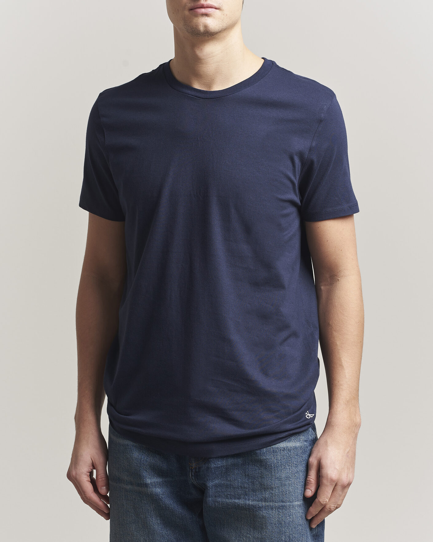 Hombres | Camisetas | Calvin Klein | 3-Pack Cotton Crew Neck T-Shirt Navy/Red/Blue