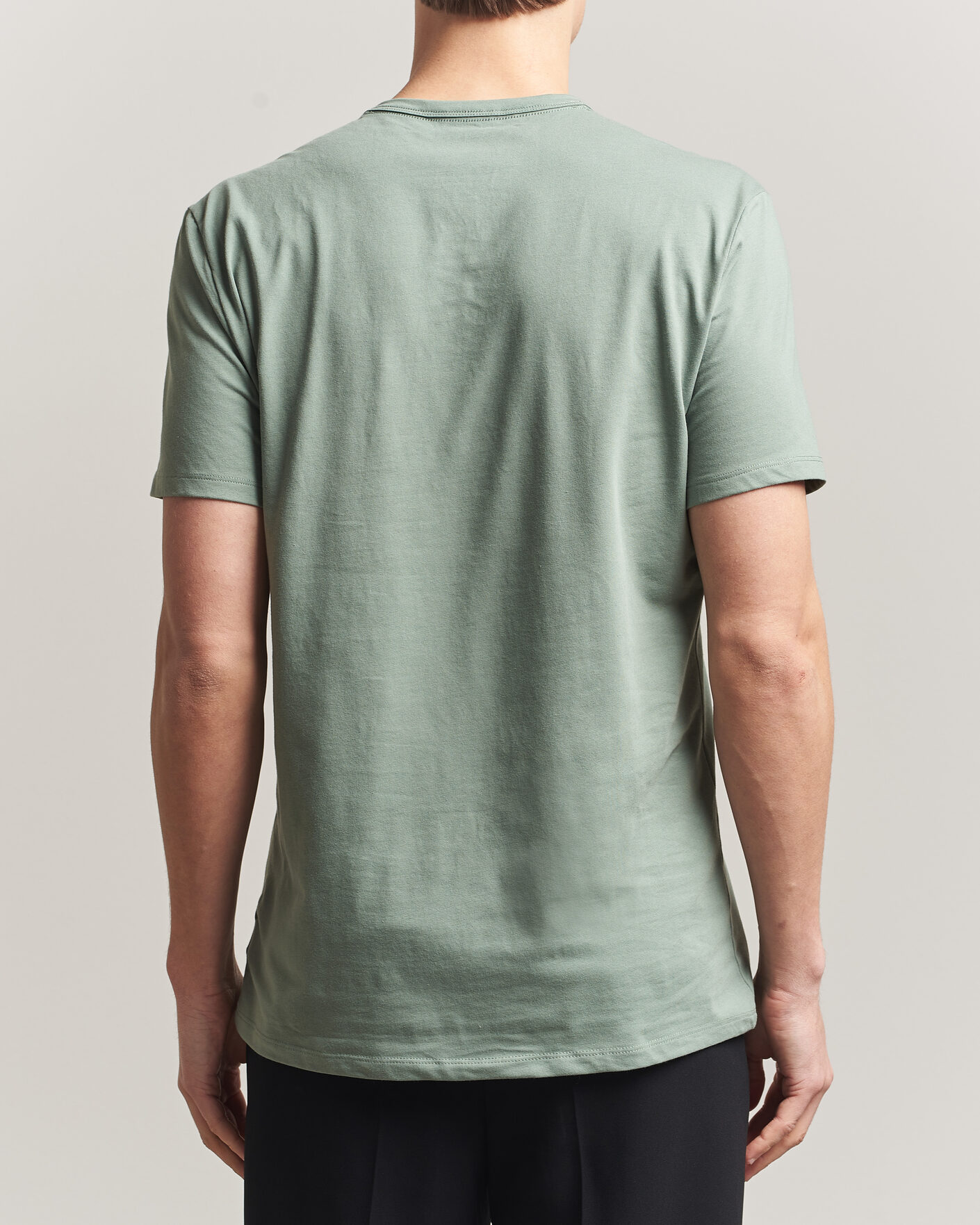 Hombres | Camisetas | Calvin Klein | 3-Pack Cotton Stretch Crew Neck T-Shirt Black/Grey/Green