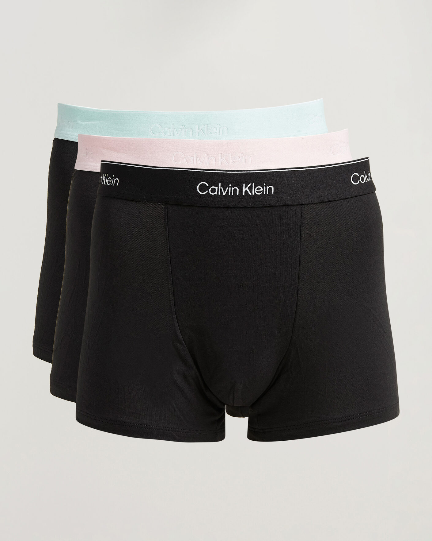 Hombres | Ropa interior y calcetines | Calvin Klein | 3-Pack Icon Cotton Stretch Relaxed Trunk Black