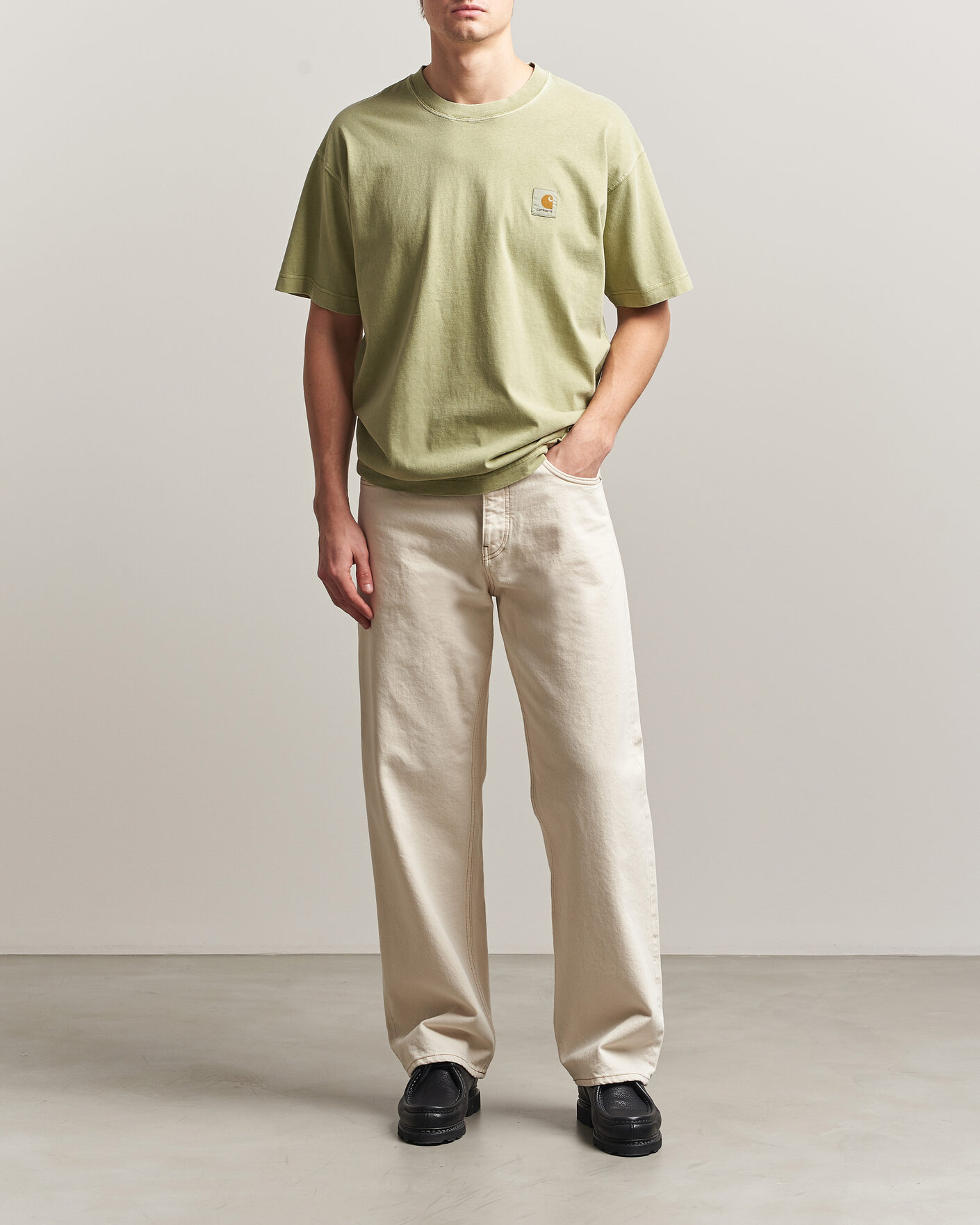Hombres | Camisetas | Carhartt WIP | Nelson Cotton T-Shirt Gentle Green