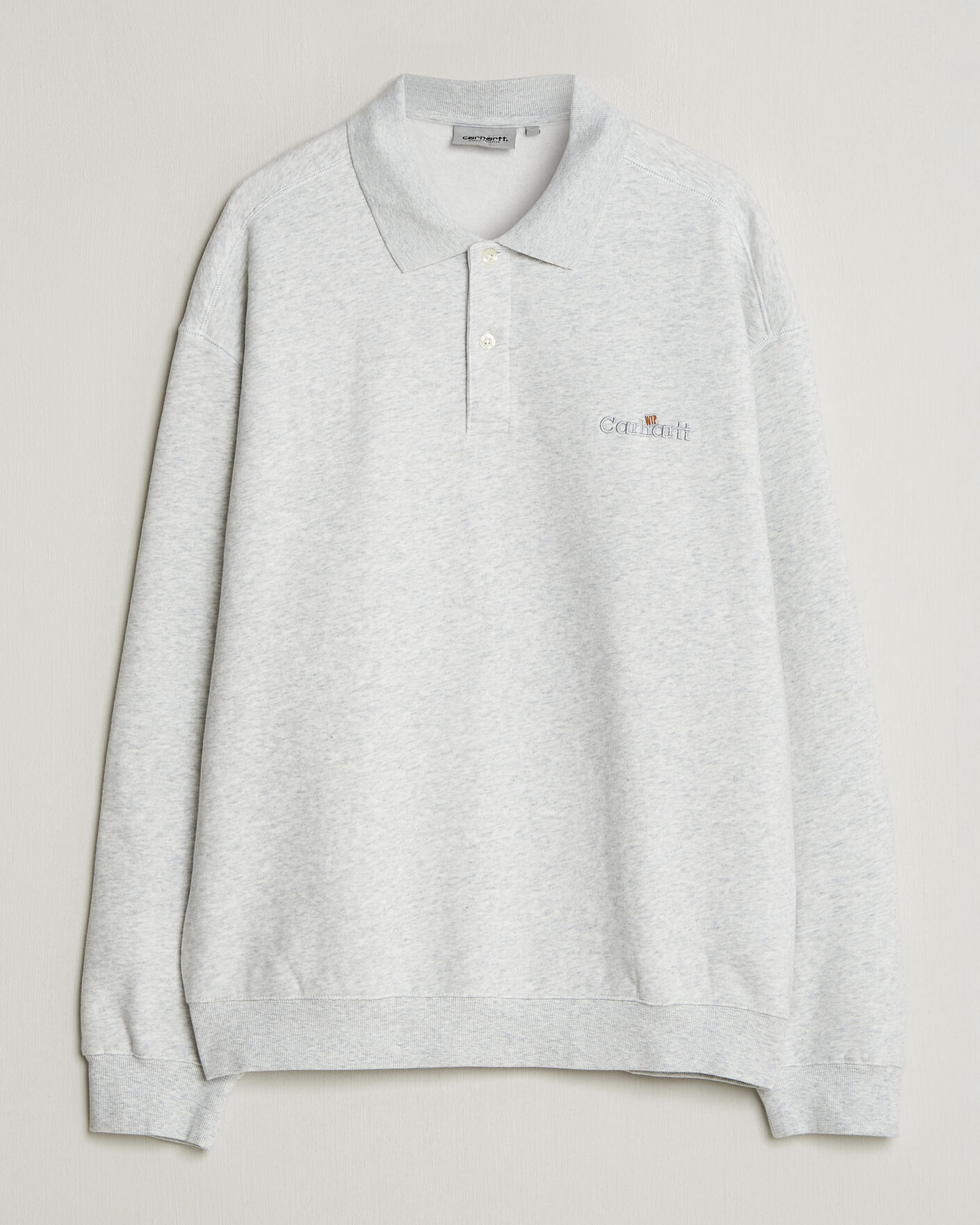 Hombres | Jerséis y prendas de punto | Carhartt WIP | WIP Label Polo Sweatshirt Ash Heather
