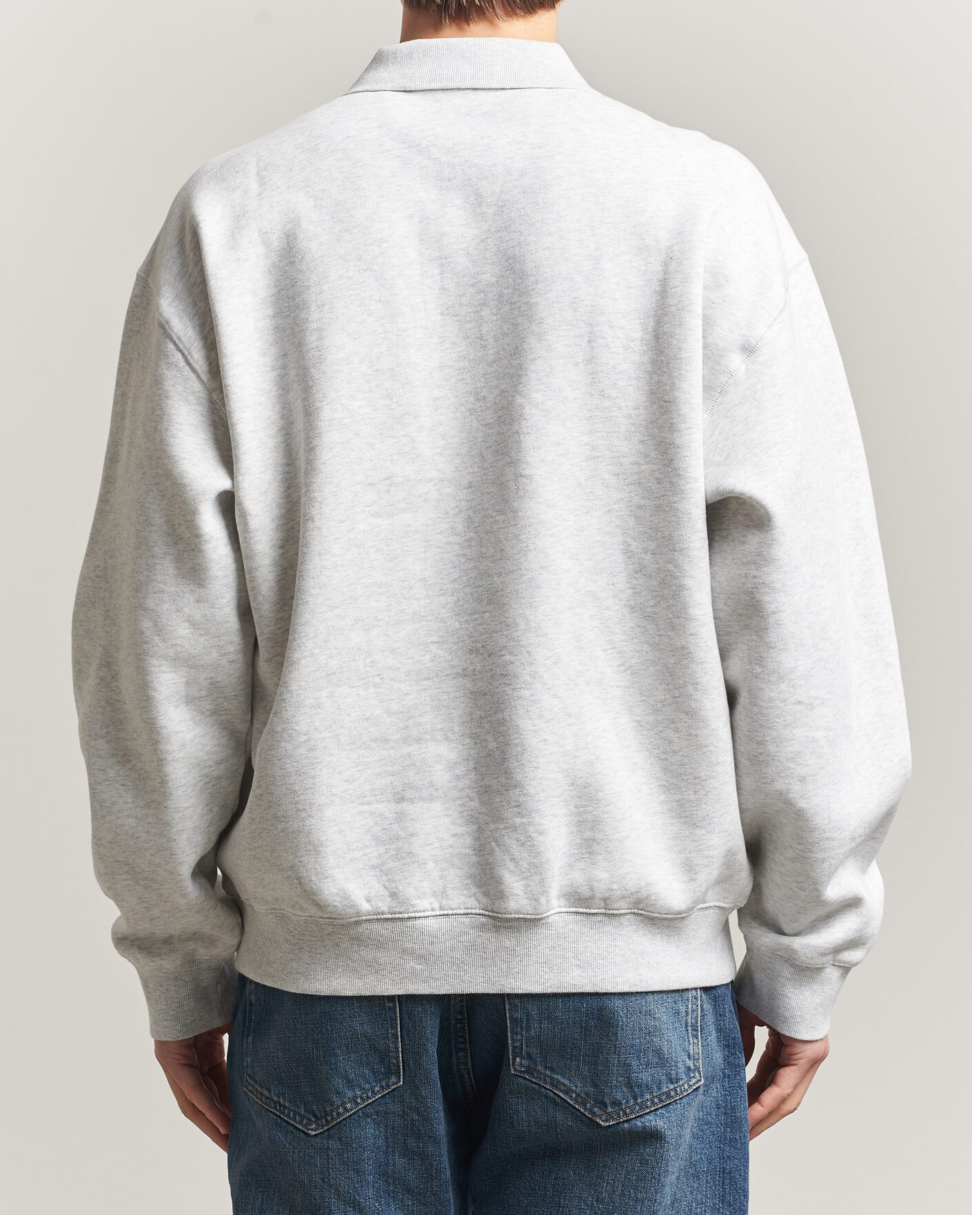 Hombres | Jerséis y prendas de punto | Carhartt WIP | WIP Label Polo Sweatshirt Ash Heather