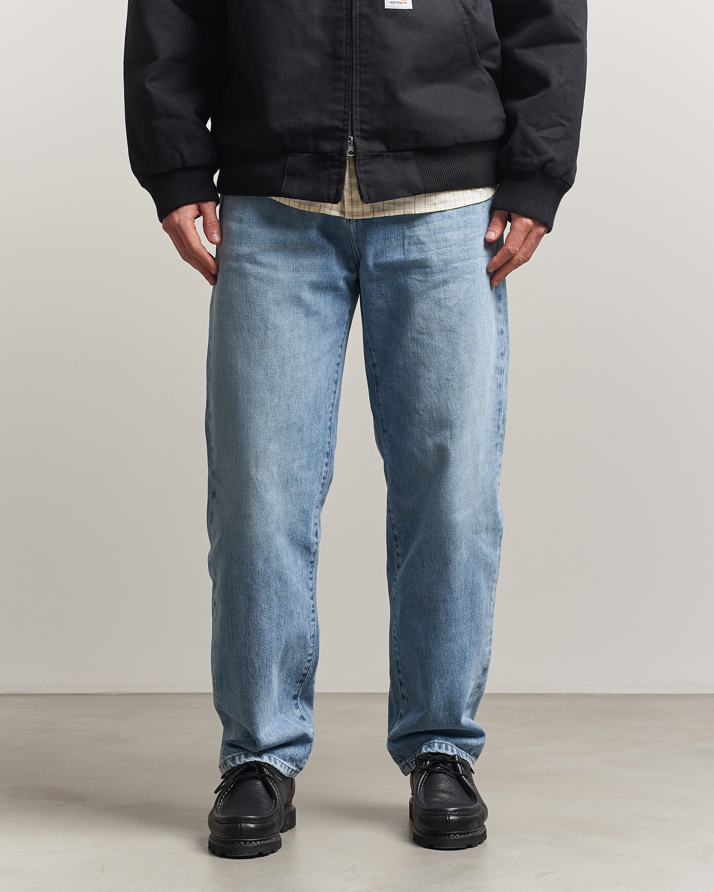 Hombres | Camisas | Carhartt WIP | Aaron Pant Smith Denim Burst Washed