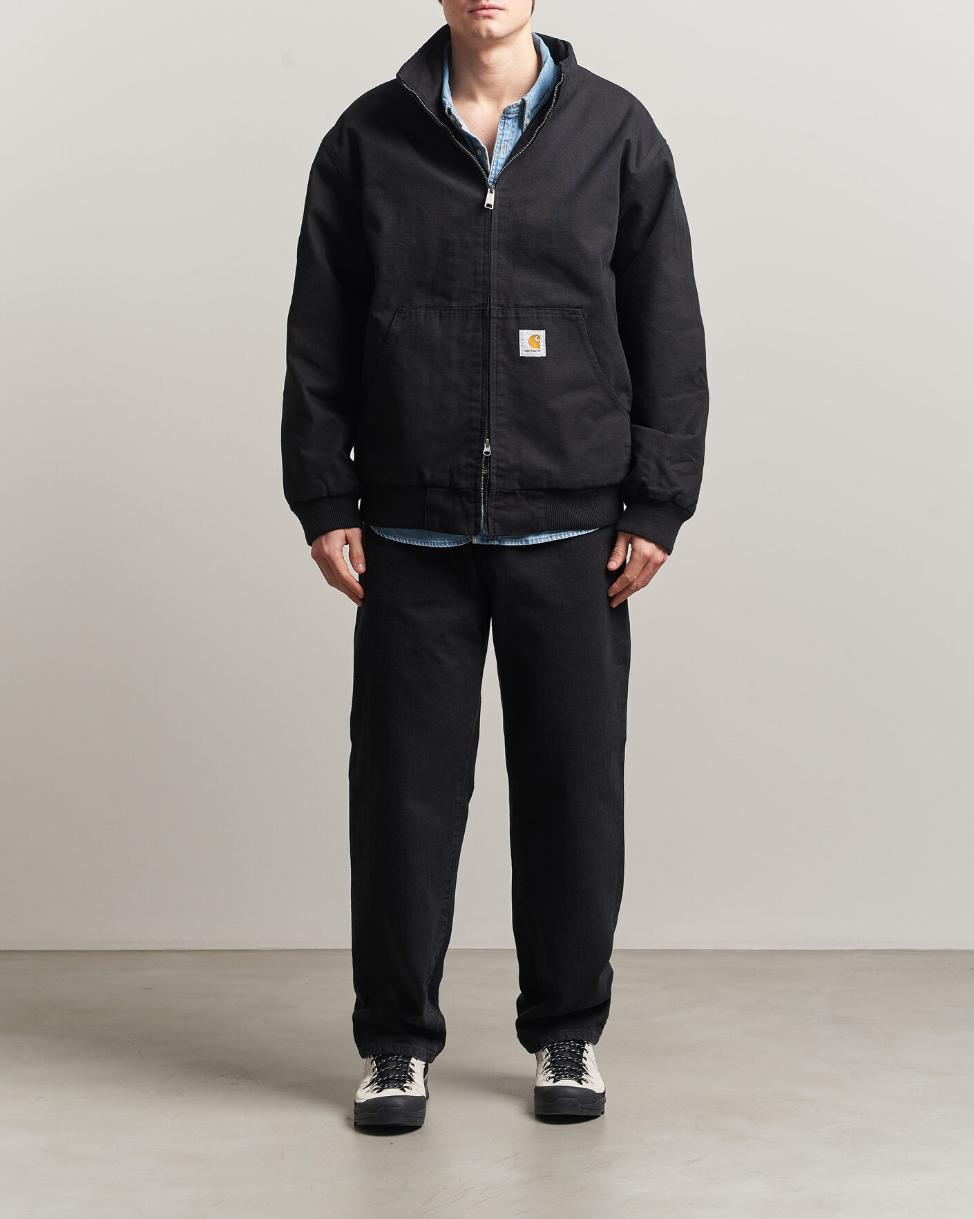 Hombres | Camisas | Carhartt WIP | Aaron Pant Smith Denim Grey Stone Wash