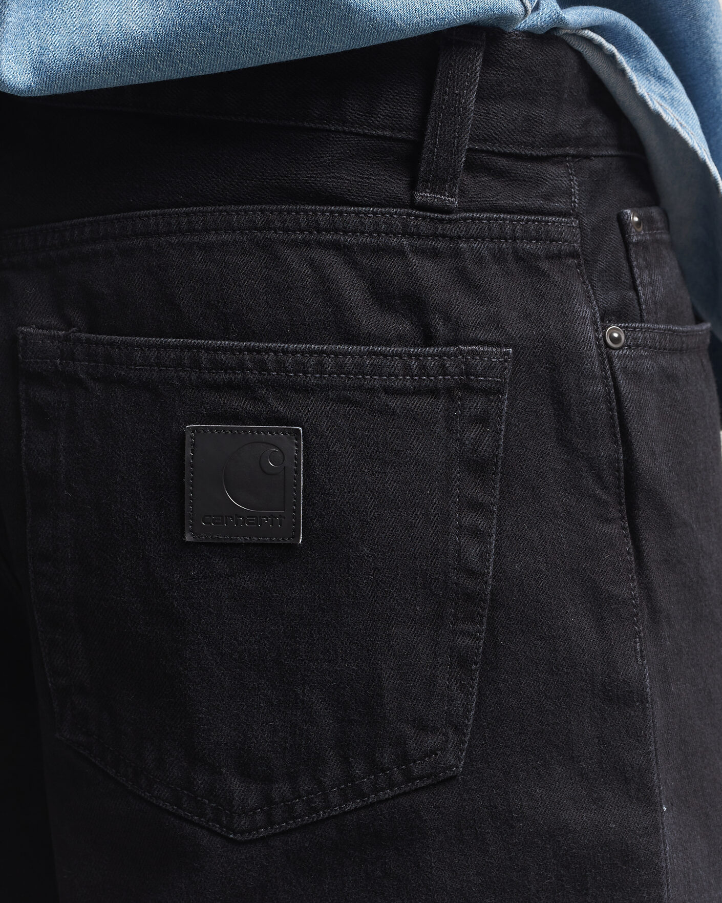 Hombres | Camisas | Carhartt WIP | Aaron Pant Smith Denim Grey Stone Wash