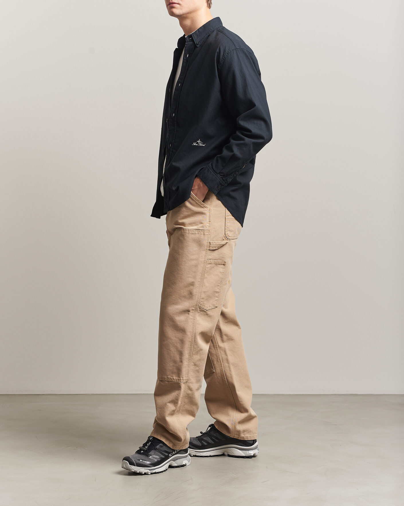Hombres | Pantalones | Carhartt WIP | Double Knee Pants Dusty Age Brown