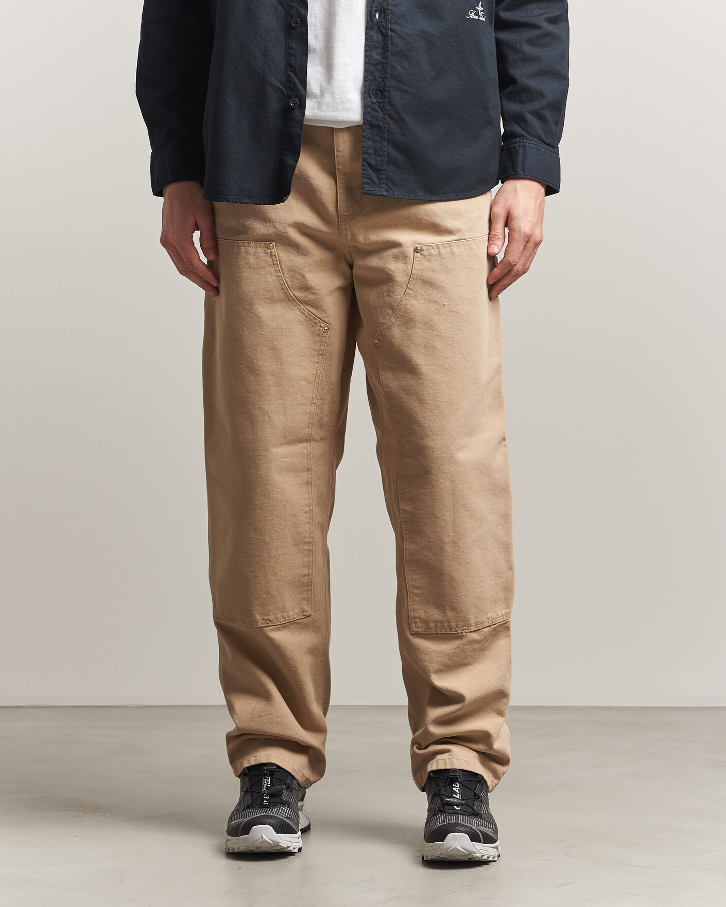 Hombres | Pantalones | Carhartt WIP | Double Knee Pants Dusty Age Brown