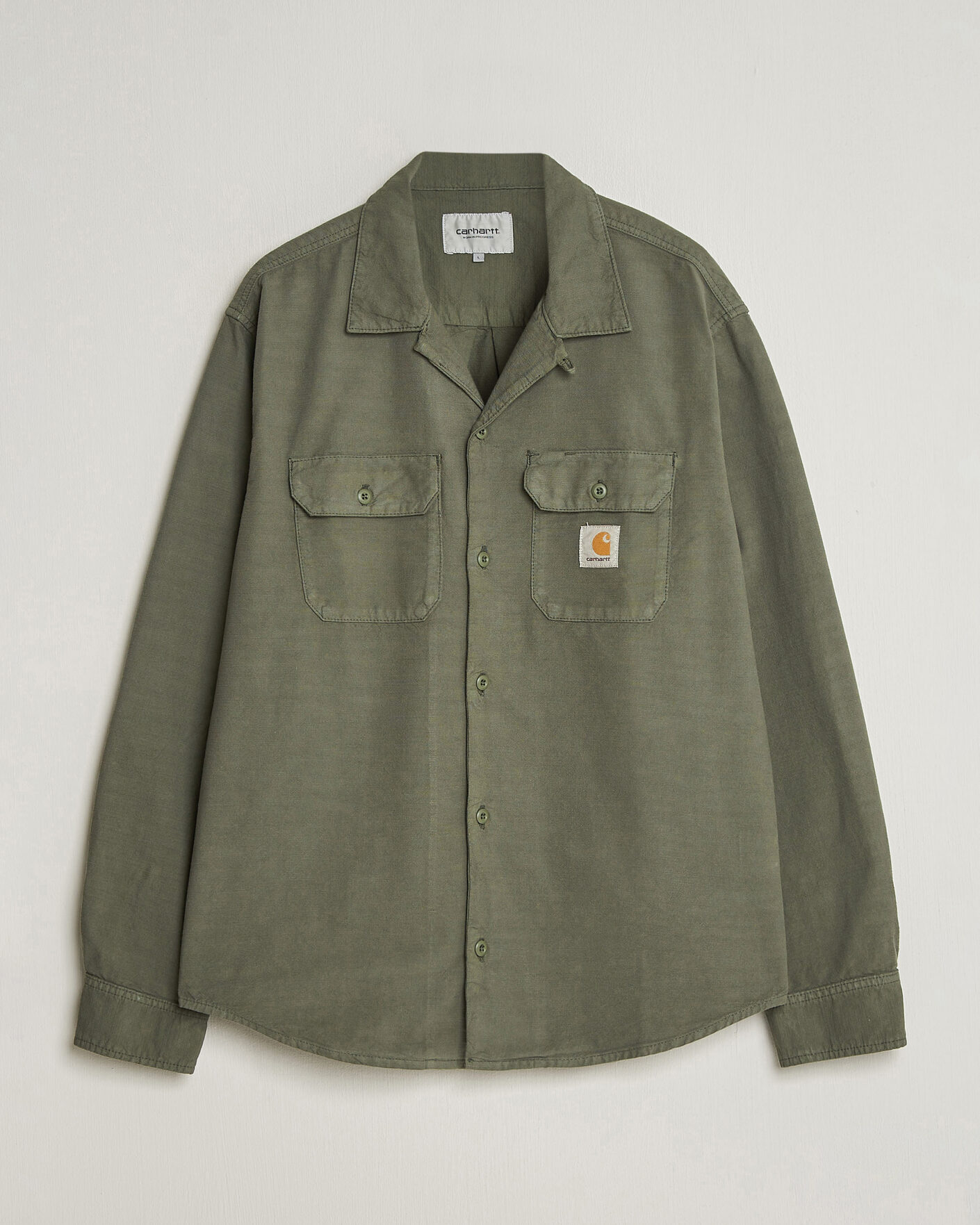 Hombres | Camisas | Carhartt WIP | Kelsey Long Sleeve Shirt Leaf