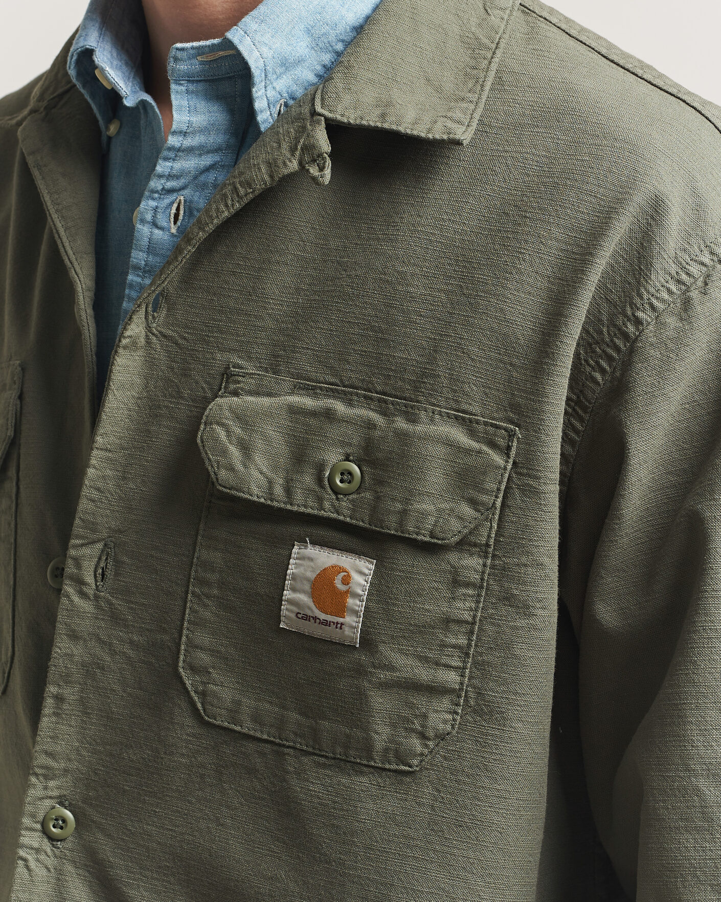 Hombres | Camisas | Carhartt WIP | Kelsey Long Sleeve Shirt Leaf