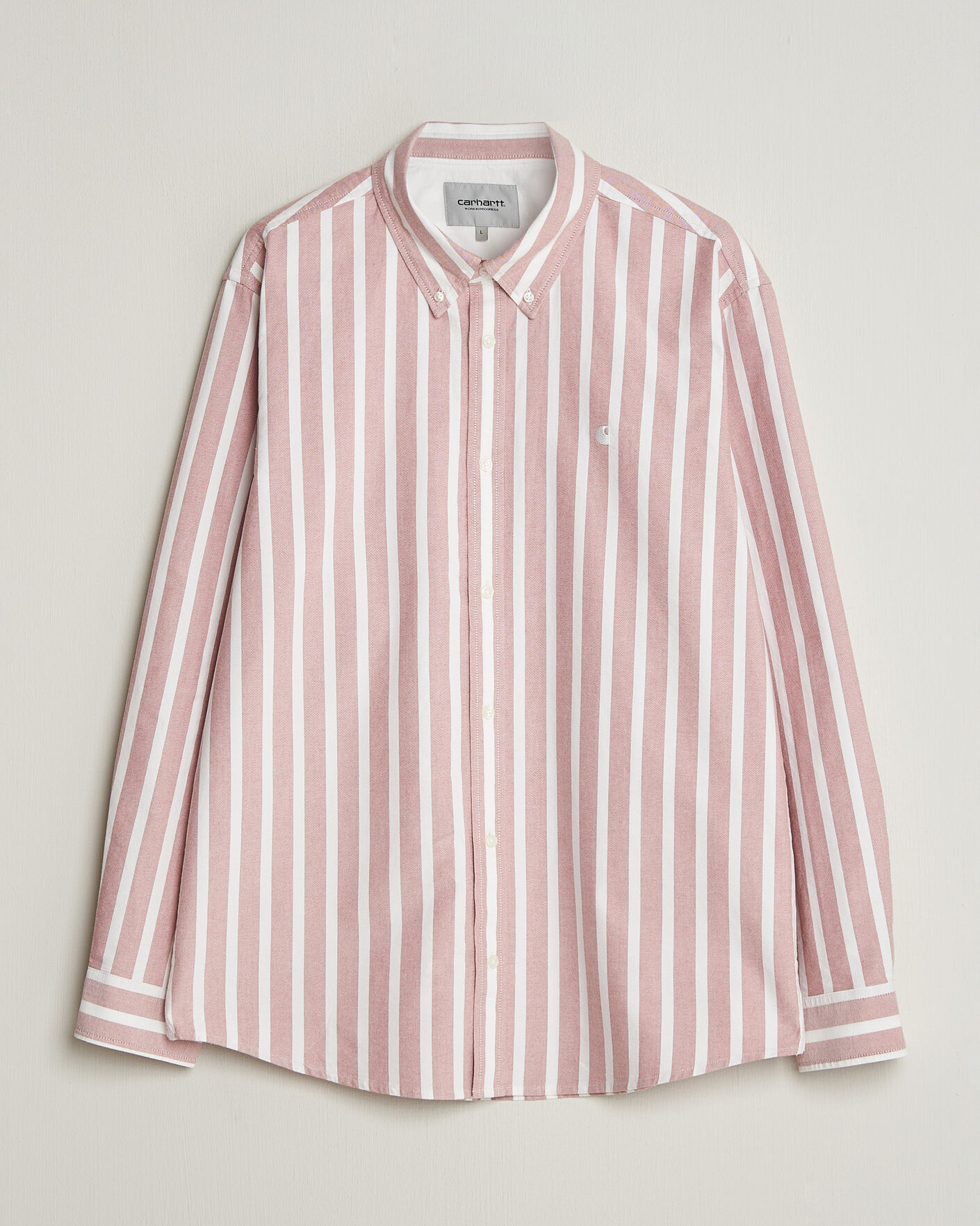 Hombres | Camisas | Carhartt WIP | Deven Striped Oxford Shirt Oxide Red