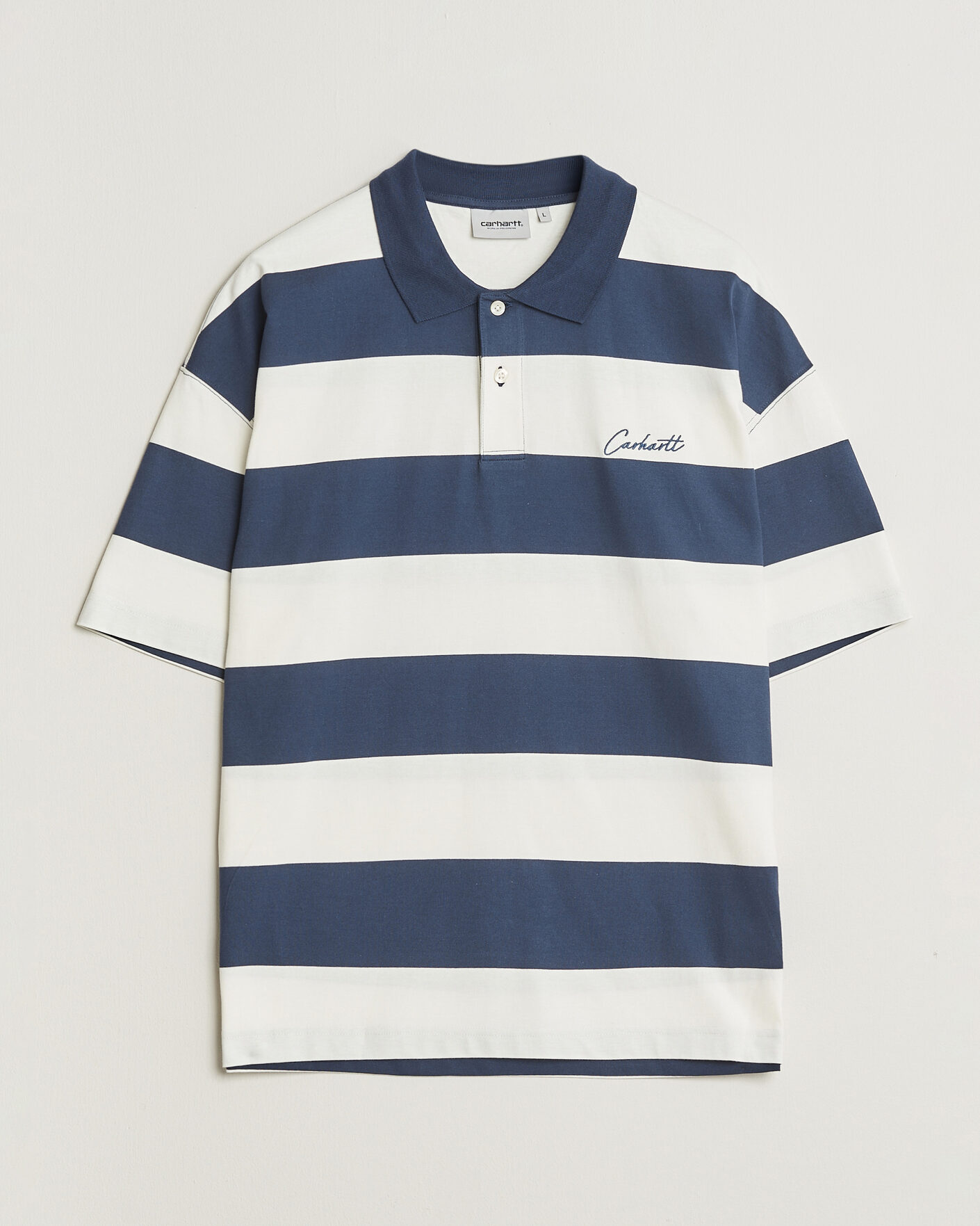 Hombres | Polos | Carhartt WIP | Delrey Polo Blue Stripe