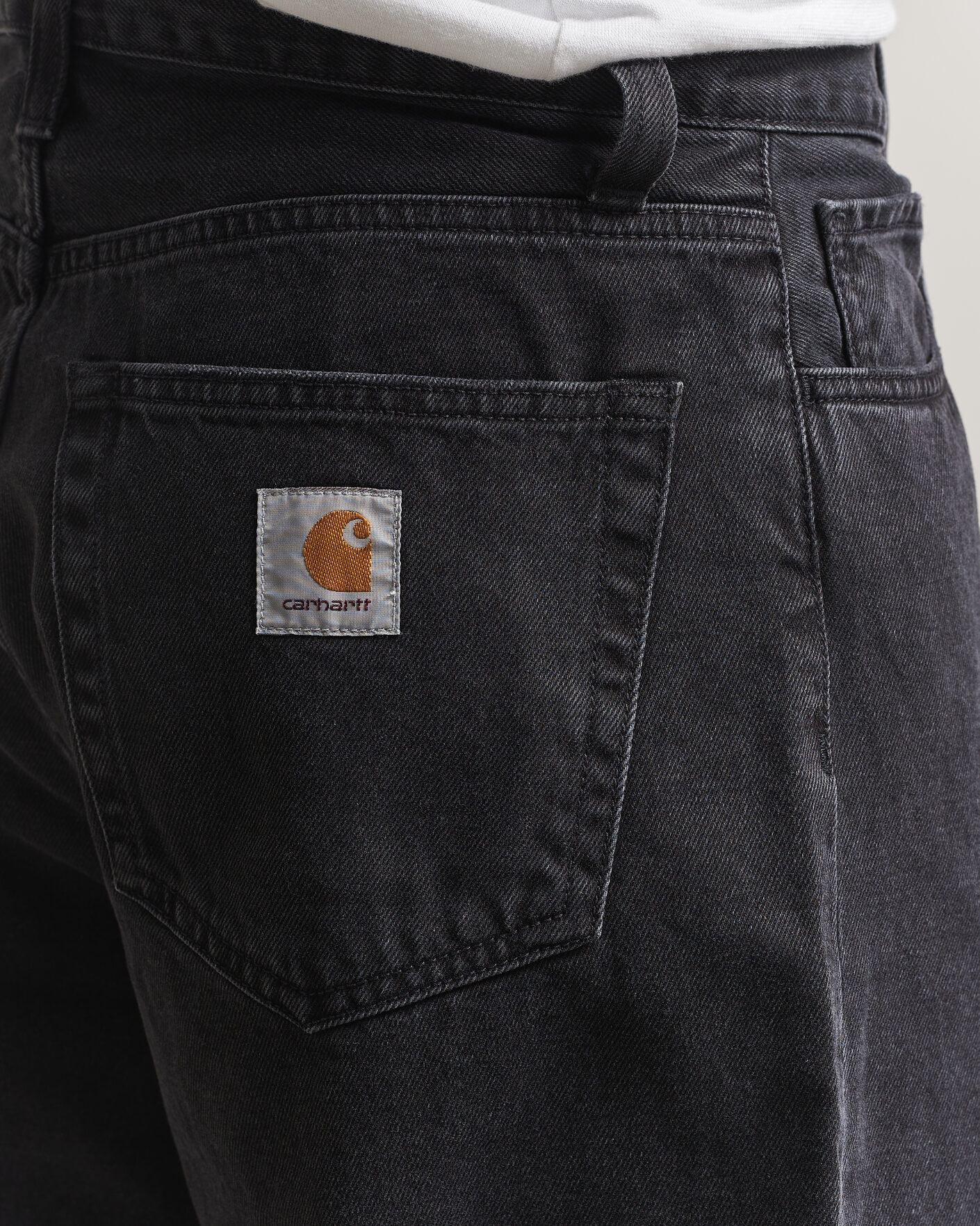 Hombres | Pantalones | Carhartt WIP | Landon Pant Robertson Denim Black Stone Washed