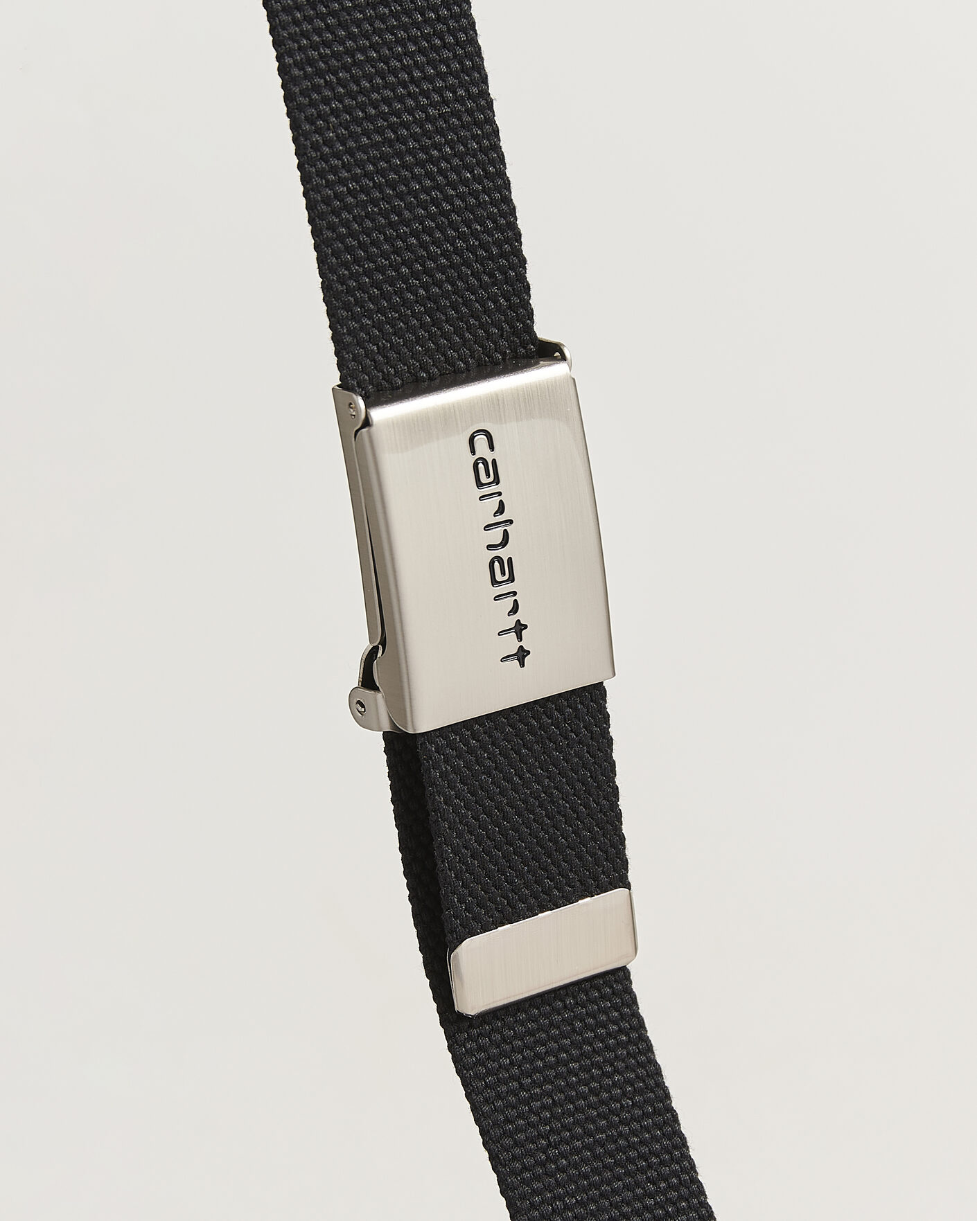 Hombres | Cinturones | Carhartt WIP | Clip Belt Chrome Black