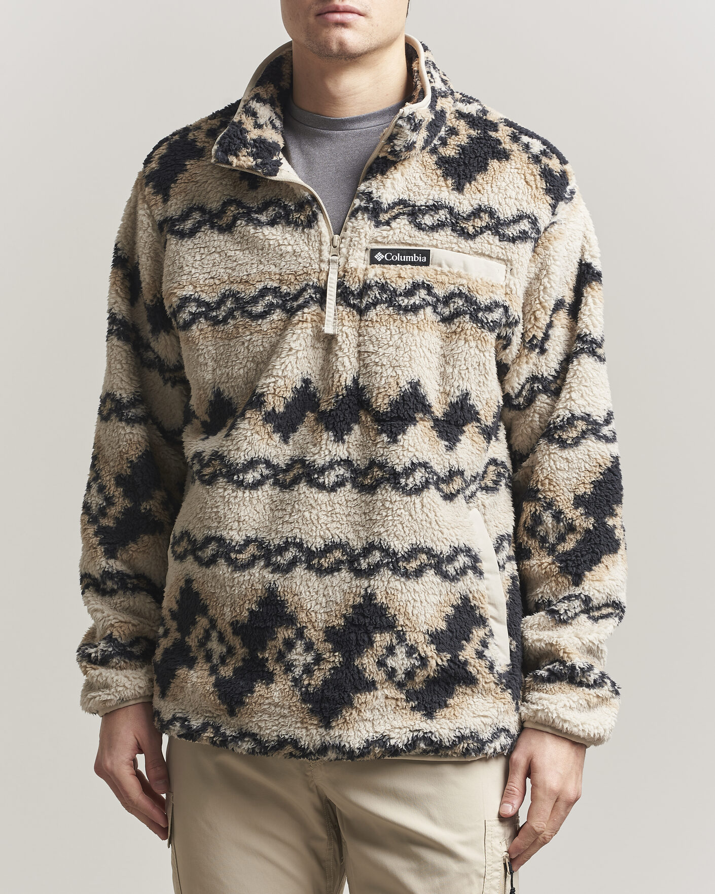 Hombres | Jerséis y prendas de punto | Columbia | Rugged Ridge High Pile Half Zip Dark Stone Knitknot