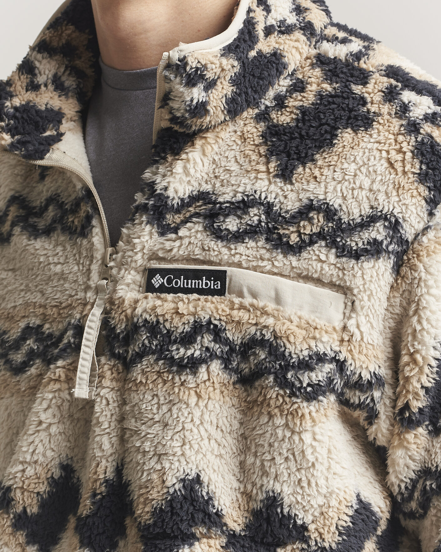 Hombres | Jerséis y prendas de punto | Columbia | Rugged Ridge High Pile Half Zip Dark Stone Knitknot