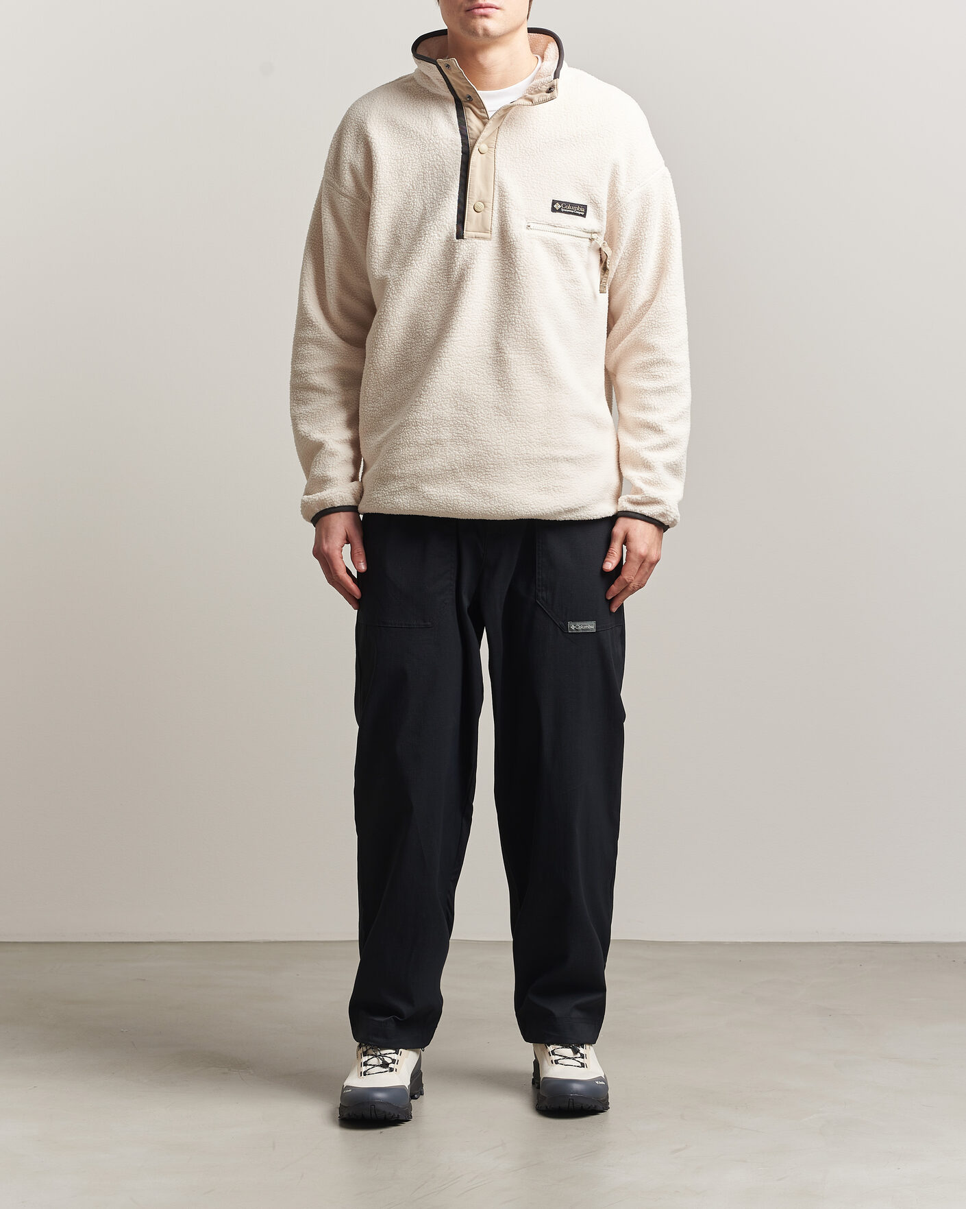 Hombres | Jerséis y prendas de punto | Columbia | Helvetia II Half Snap Fleece Chalk