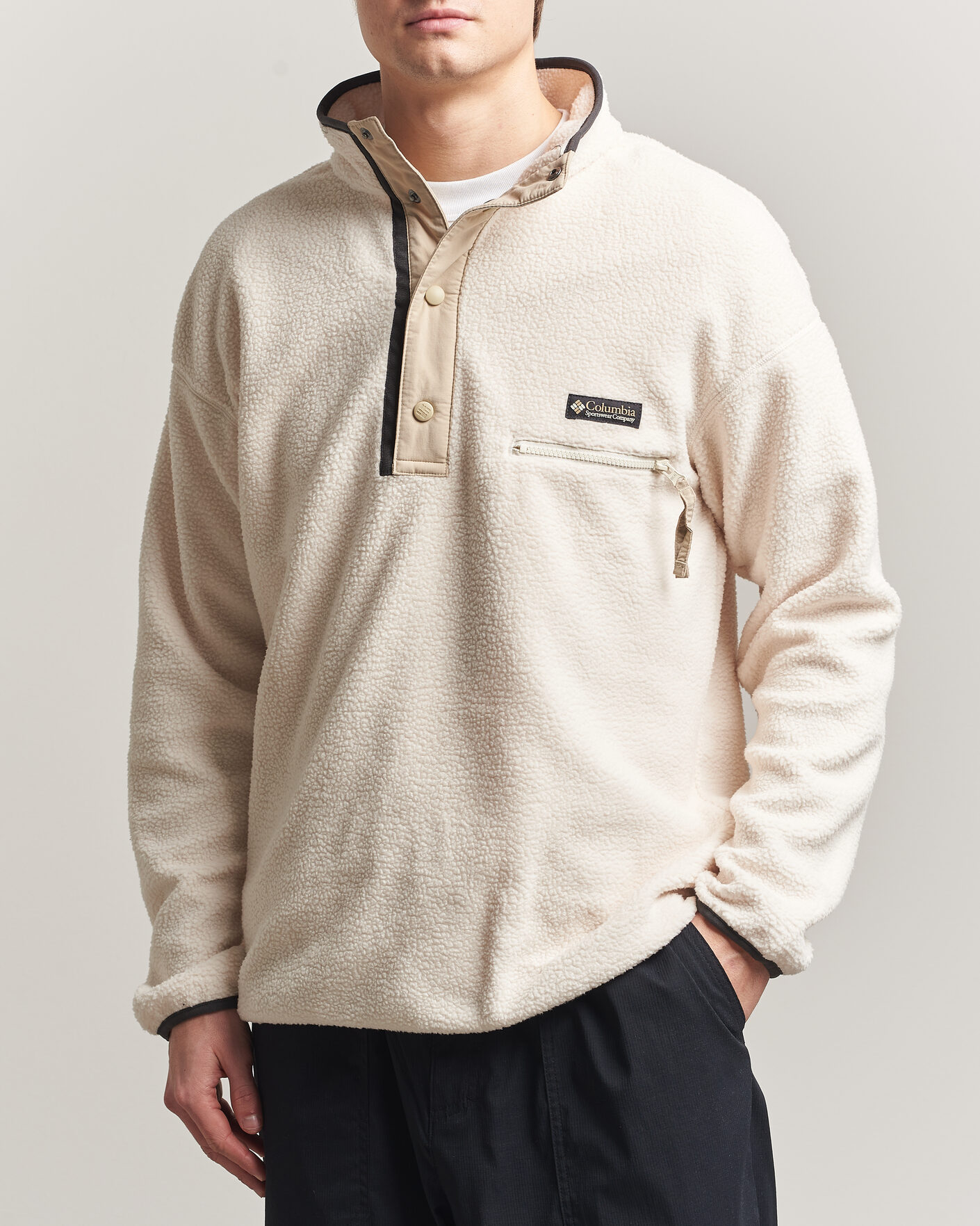 Hombres | Jerséis y prendas de punto | Columbia | Helvetia II Half Snap Fleece Chalk