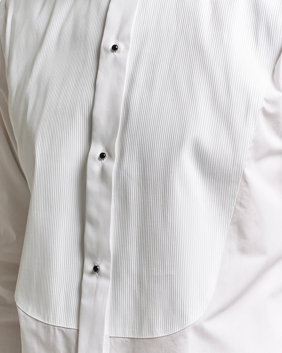 Hombres | Camisas | Canali | Classic Black Studs Tuxedo Shirt White