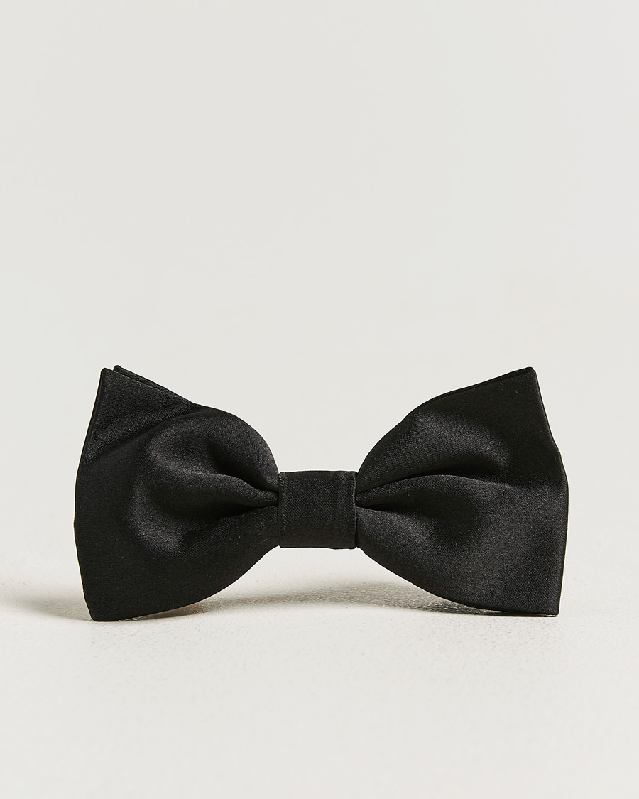 Hombres | Pajaritas | Canali | Silk Bow Tie Black