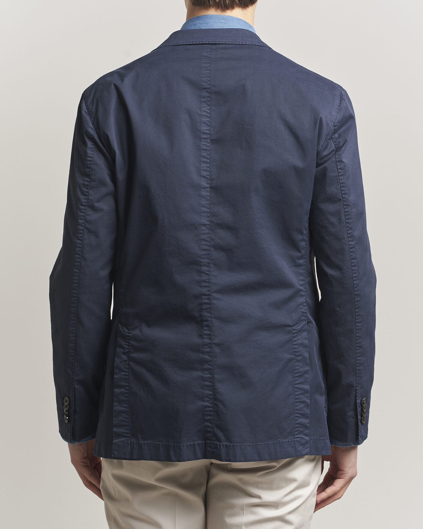 Hombres | Blazers | Boglioli | K Jacket Supima Cotton Blazer Navy