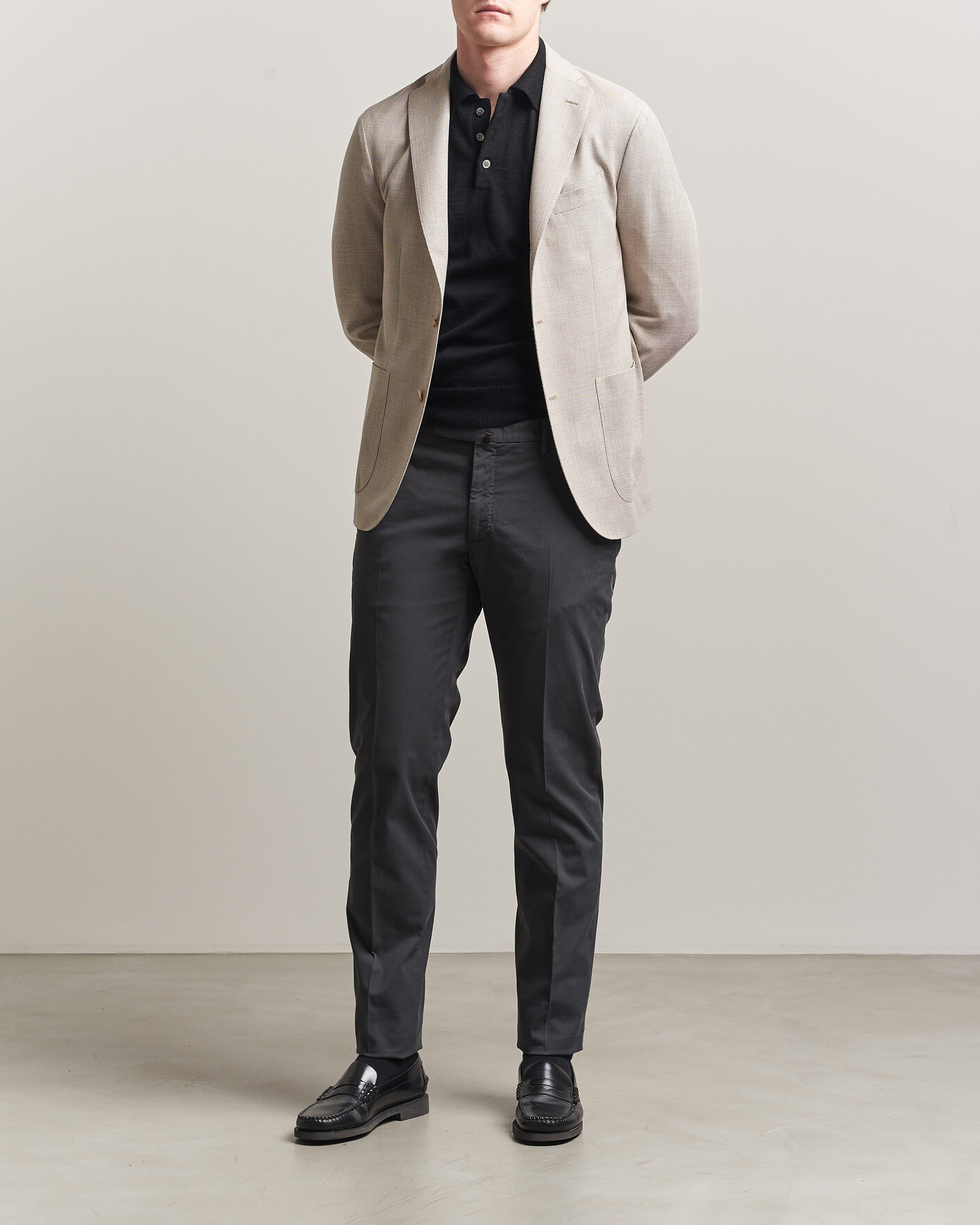Hombres | Blazers | Boglioli | K Jacket Wool Hopsack Blazer Light Beige